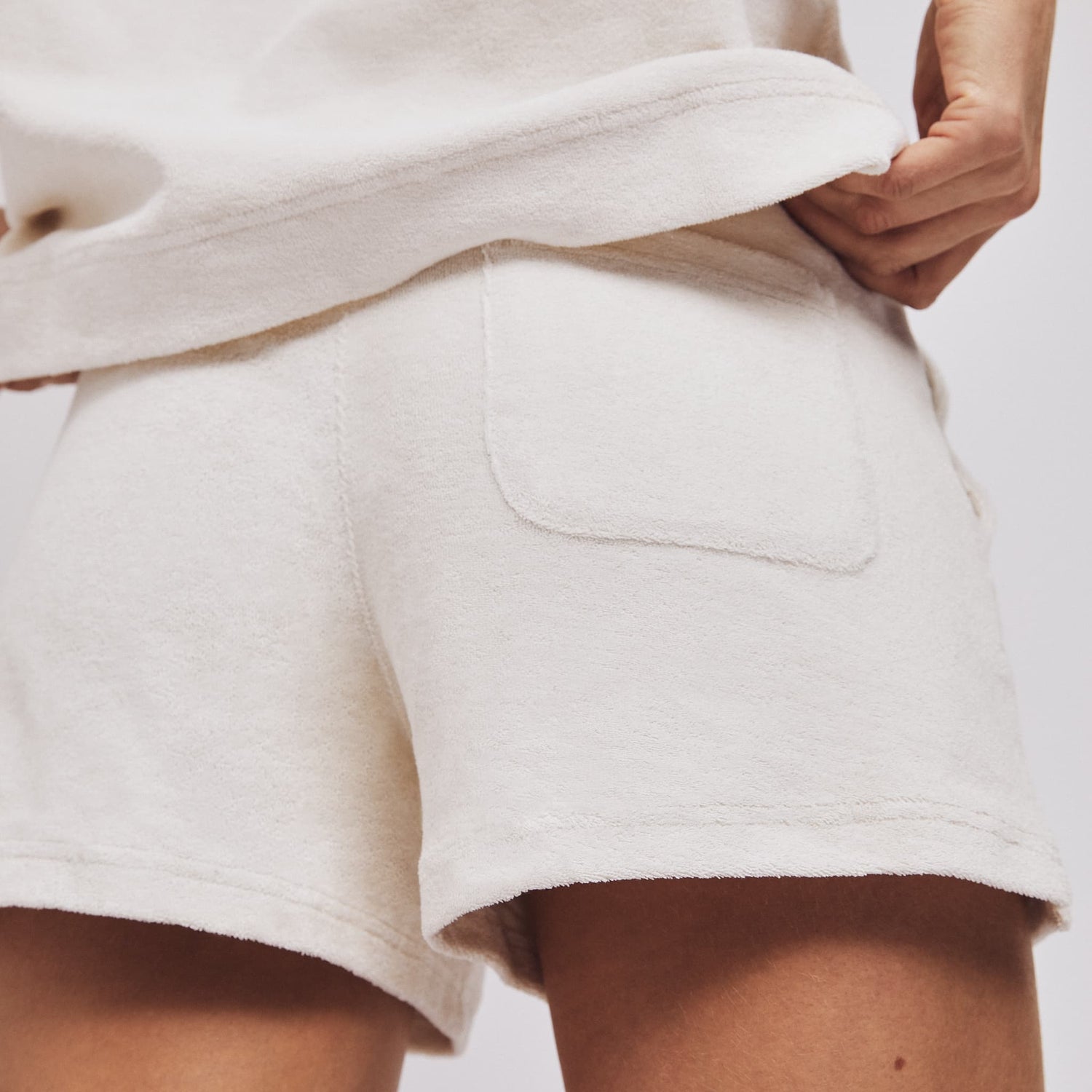 Damshorts i frotté