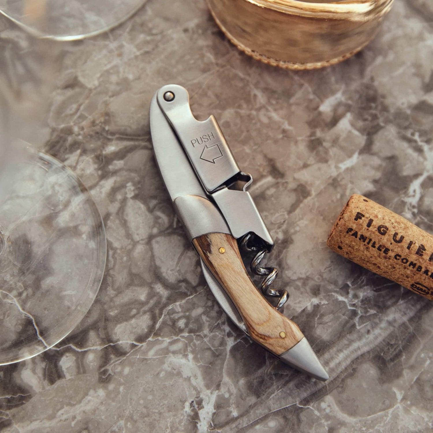 Wine Opener Pakkawood