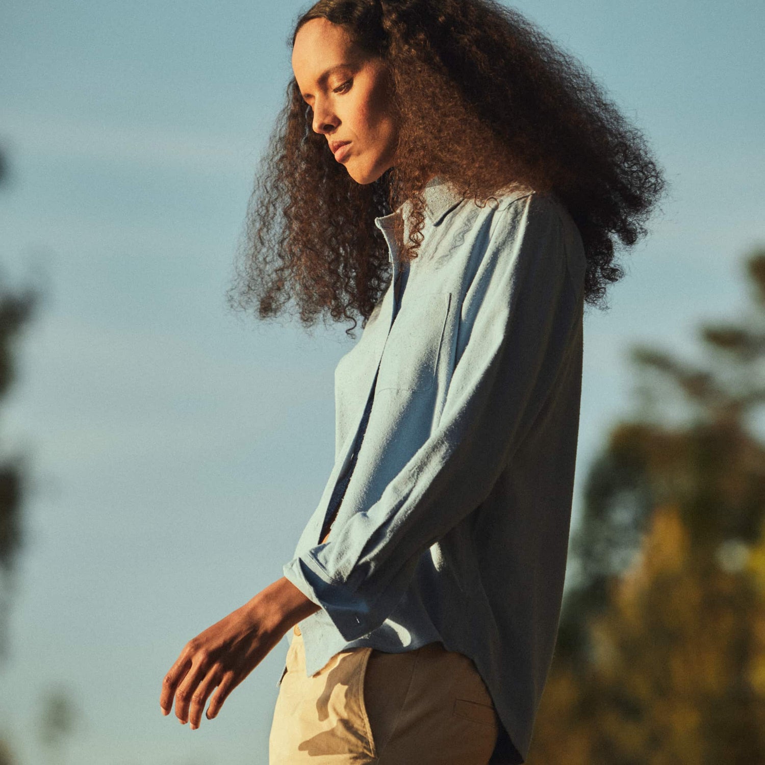 Women's Raw Silk Shirt