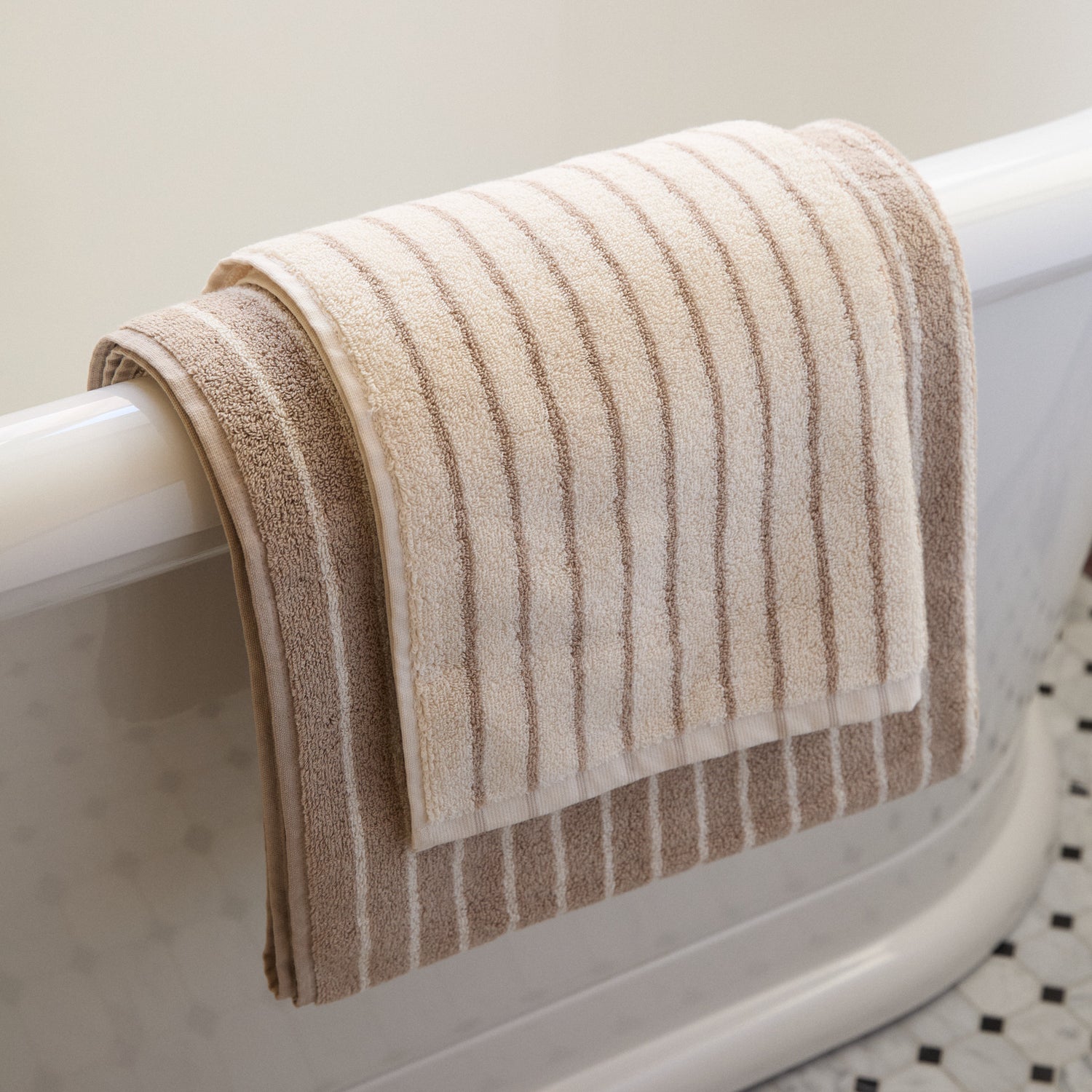 Striped Organic Cotton Towels