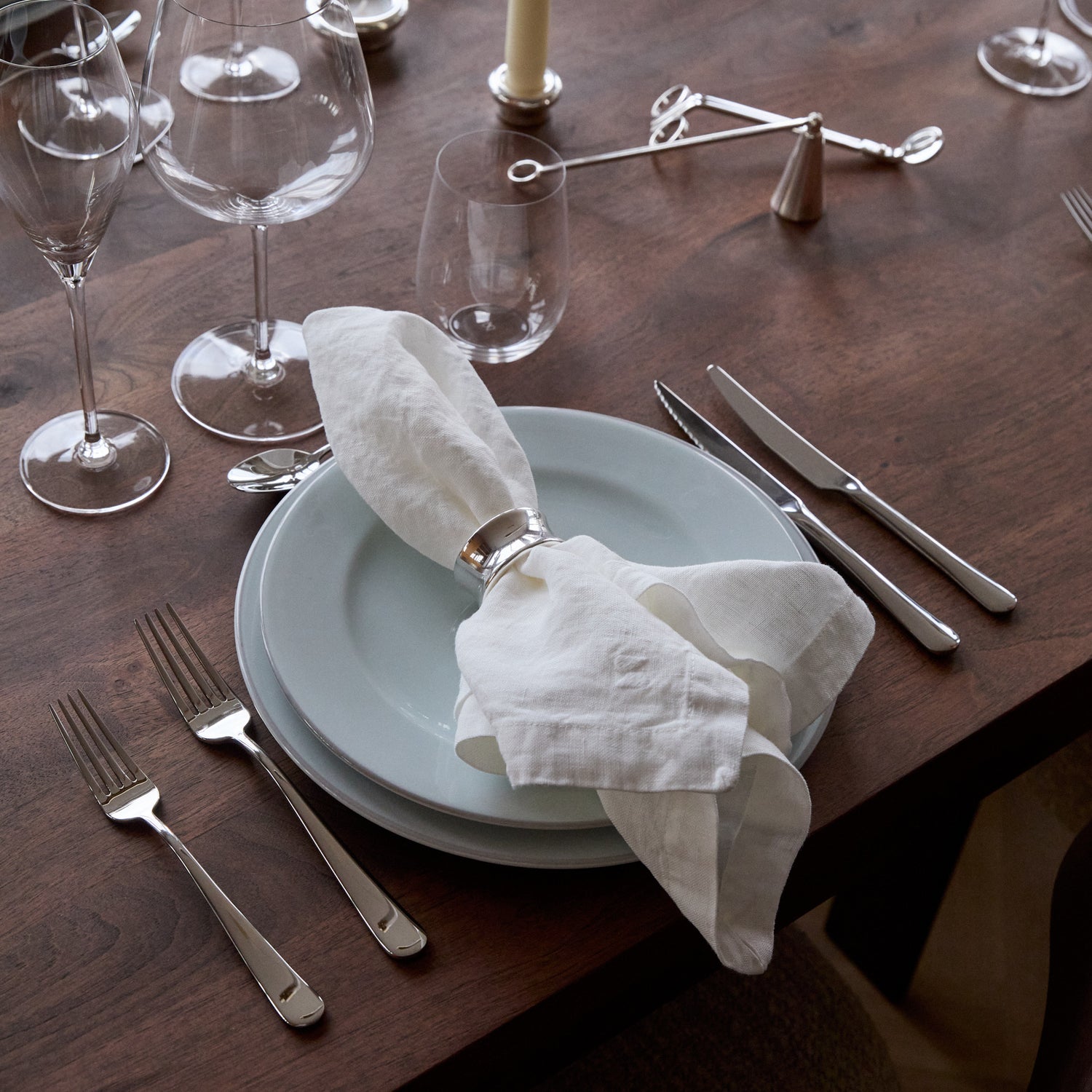 Silver Plated Napkin Holder 2-P