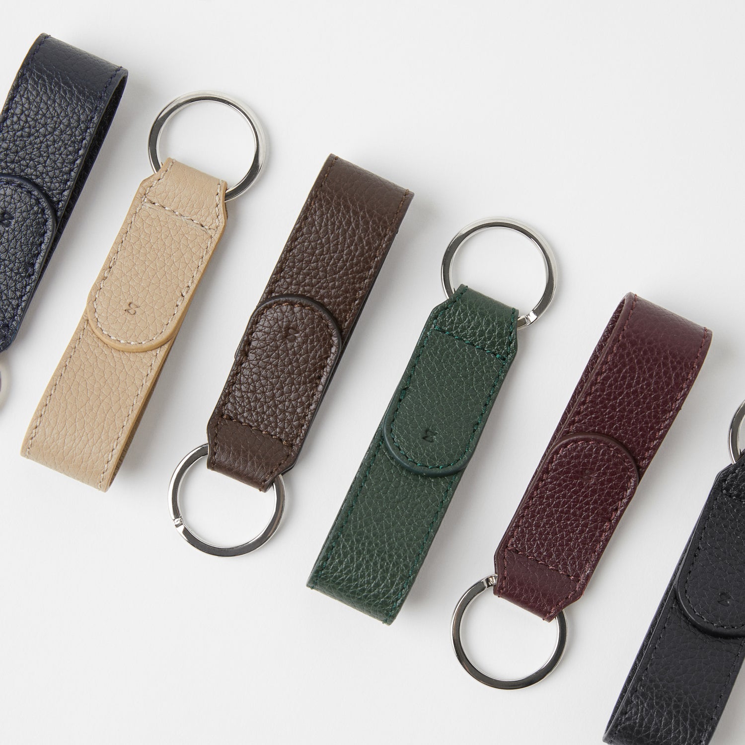 Full-Grain Leather Key Ring