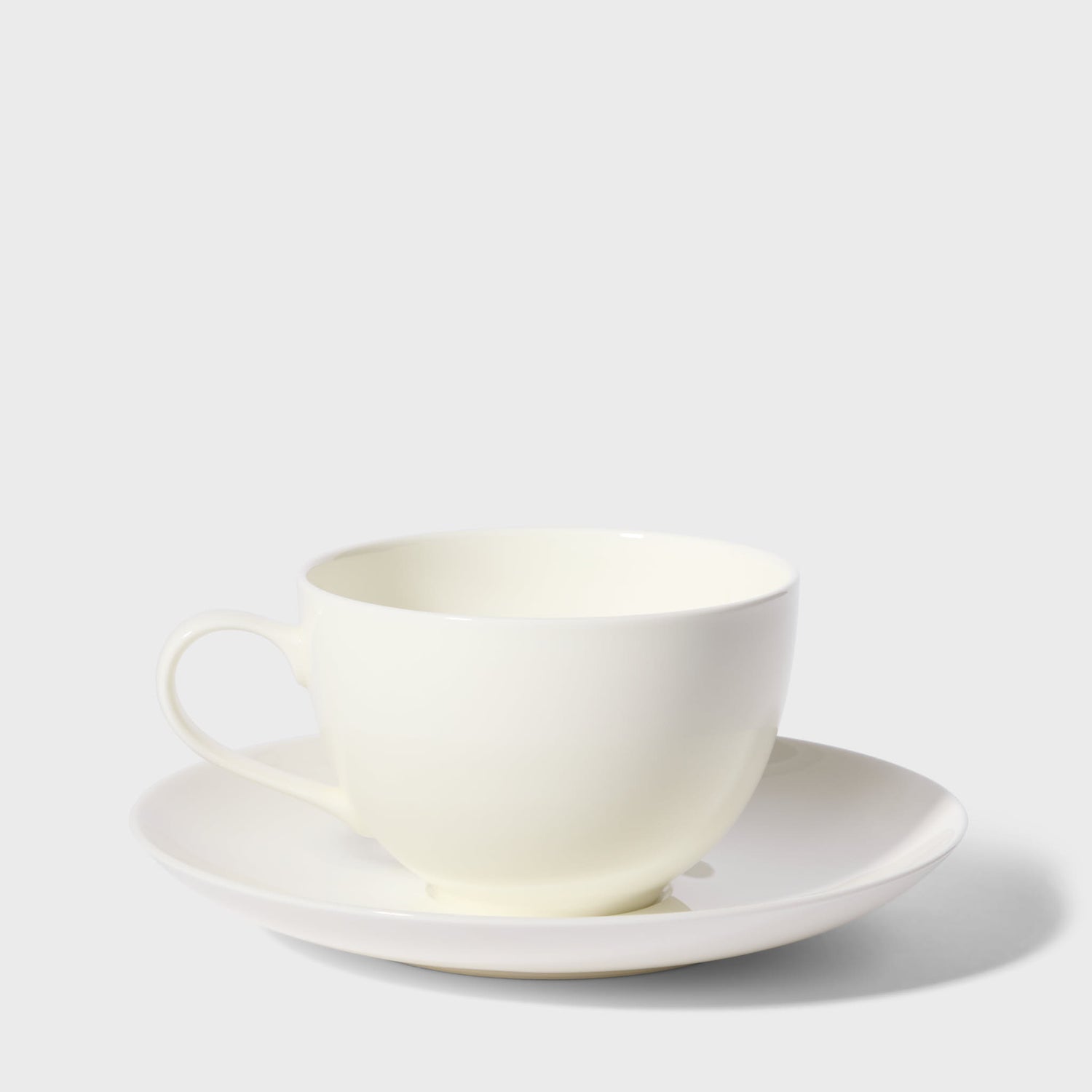 Bone China Cappuccino Cup With Saucer 2-P