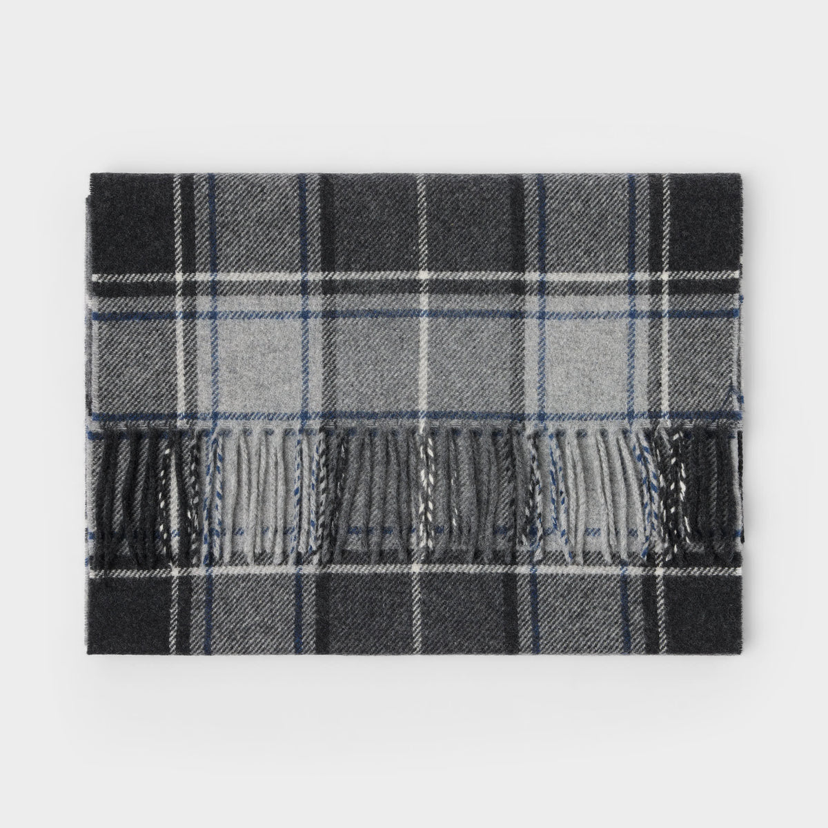 Checked Wool-Cashmere Scarf