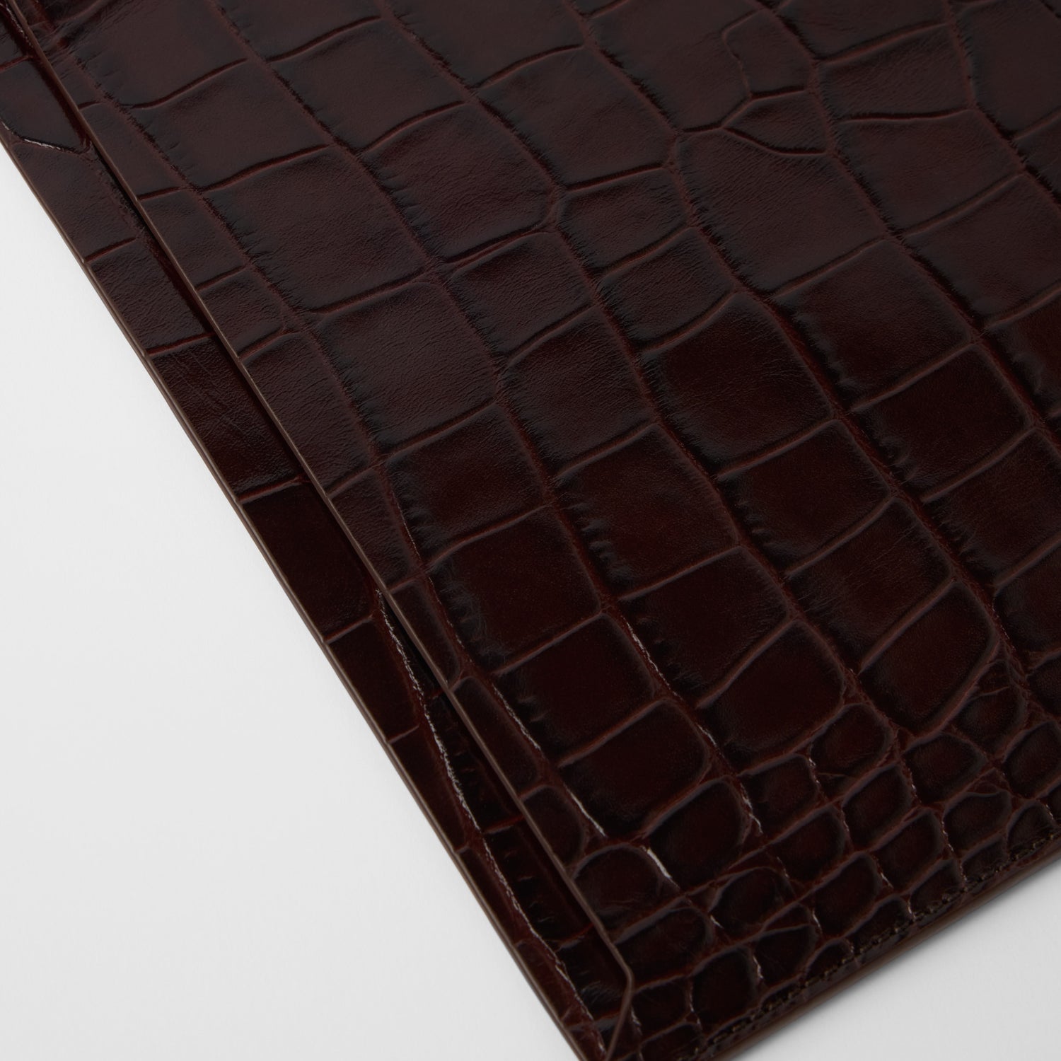 Croco Leather Laptop Sleeve