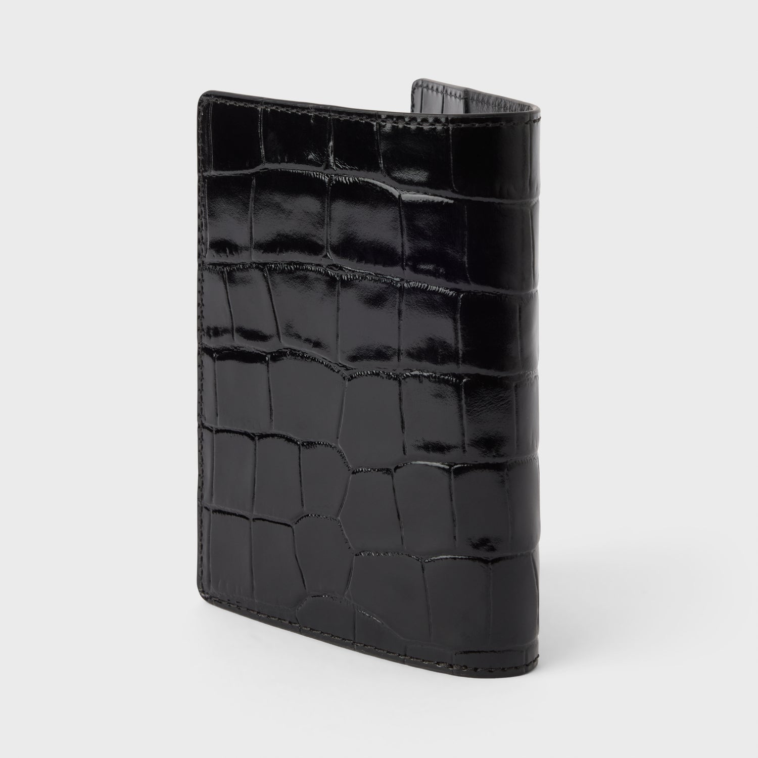 Croco Leather Passport Cover