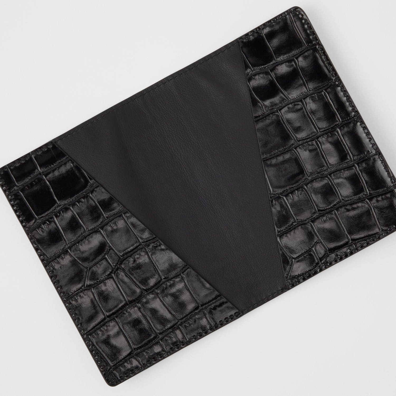 Croco Leather Passport Cover