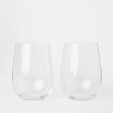 Crystal Tumbler Glass Medium 2-P