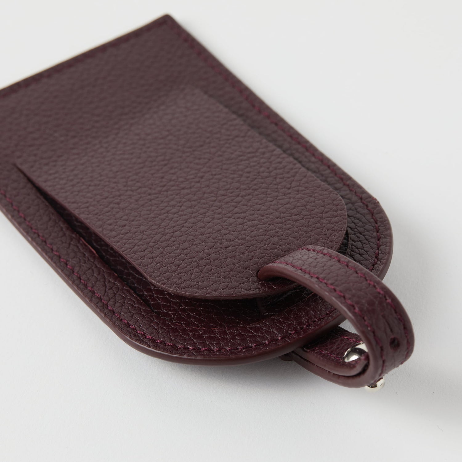Full-Grain Leather Luggage Tag