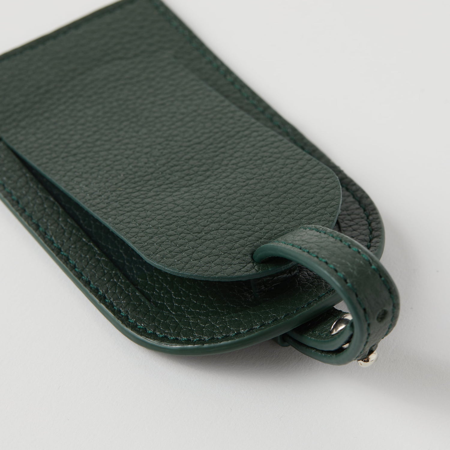Full-Grain Leather Luggage Tag