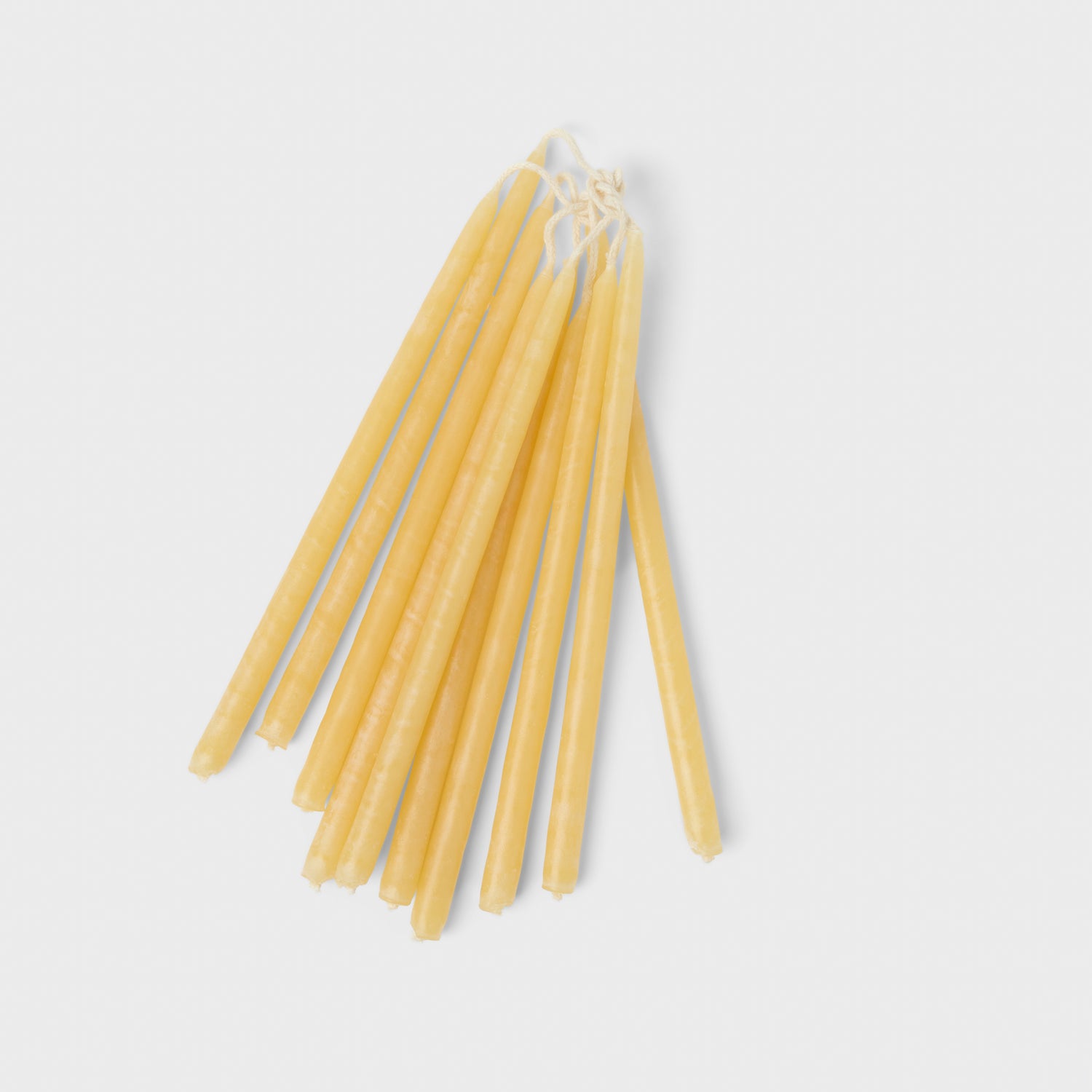 Hand Cast Beeswax Cake Candles 10-P