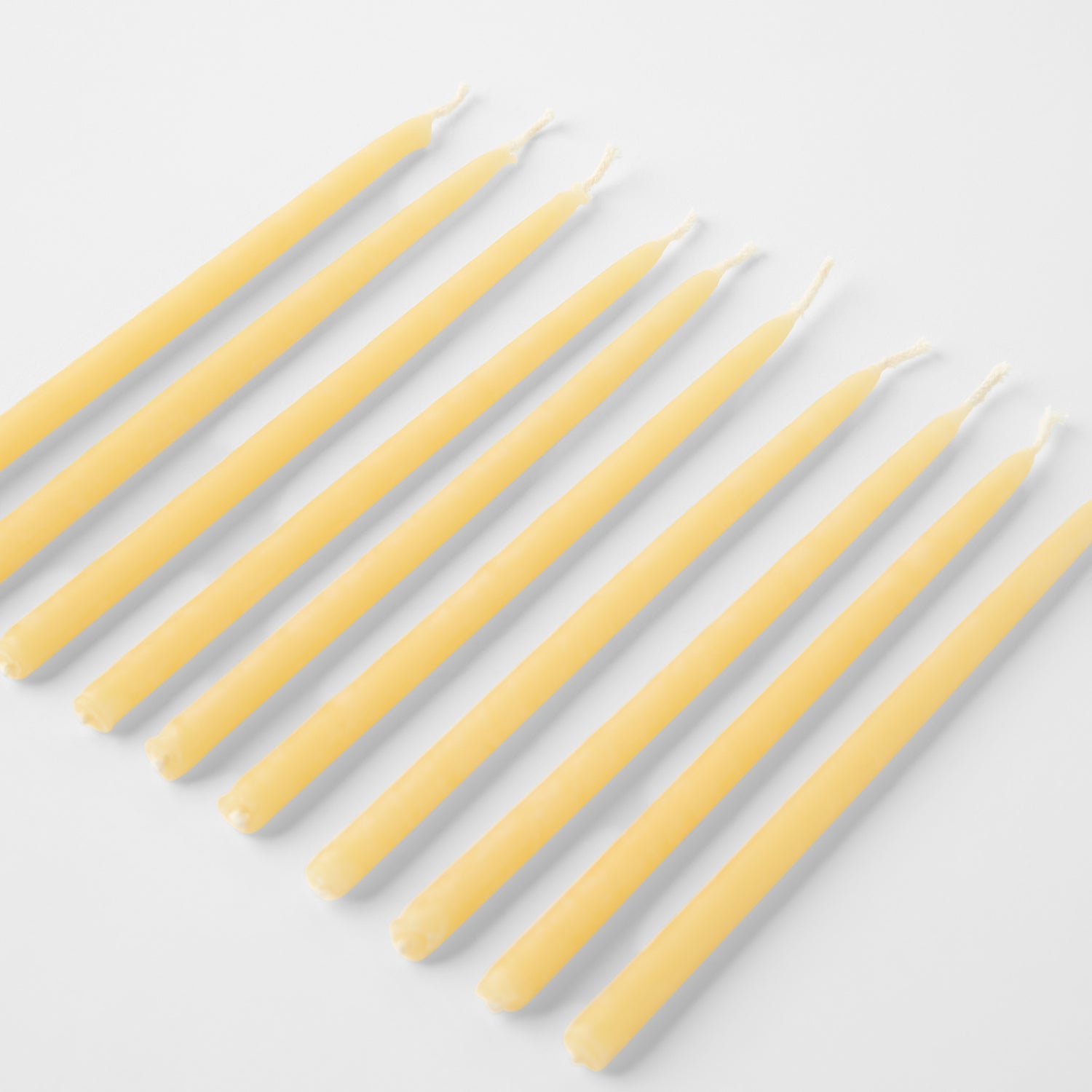 Hand Cast Beeswax Cake Candles 10-P