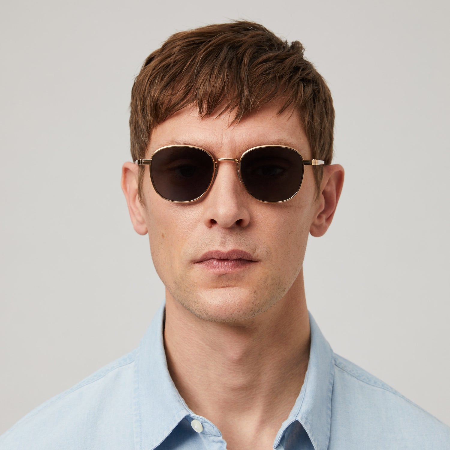 Palmarola Square Titanium Sunglasses