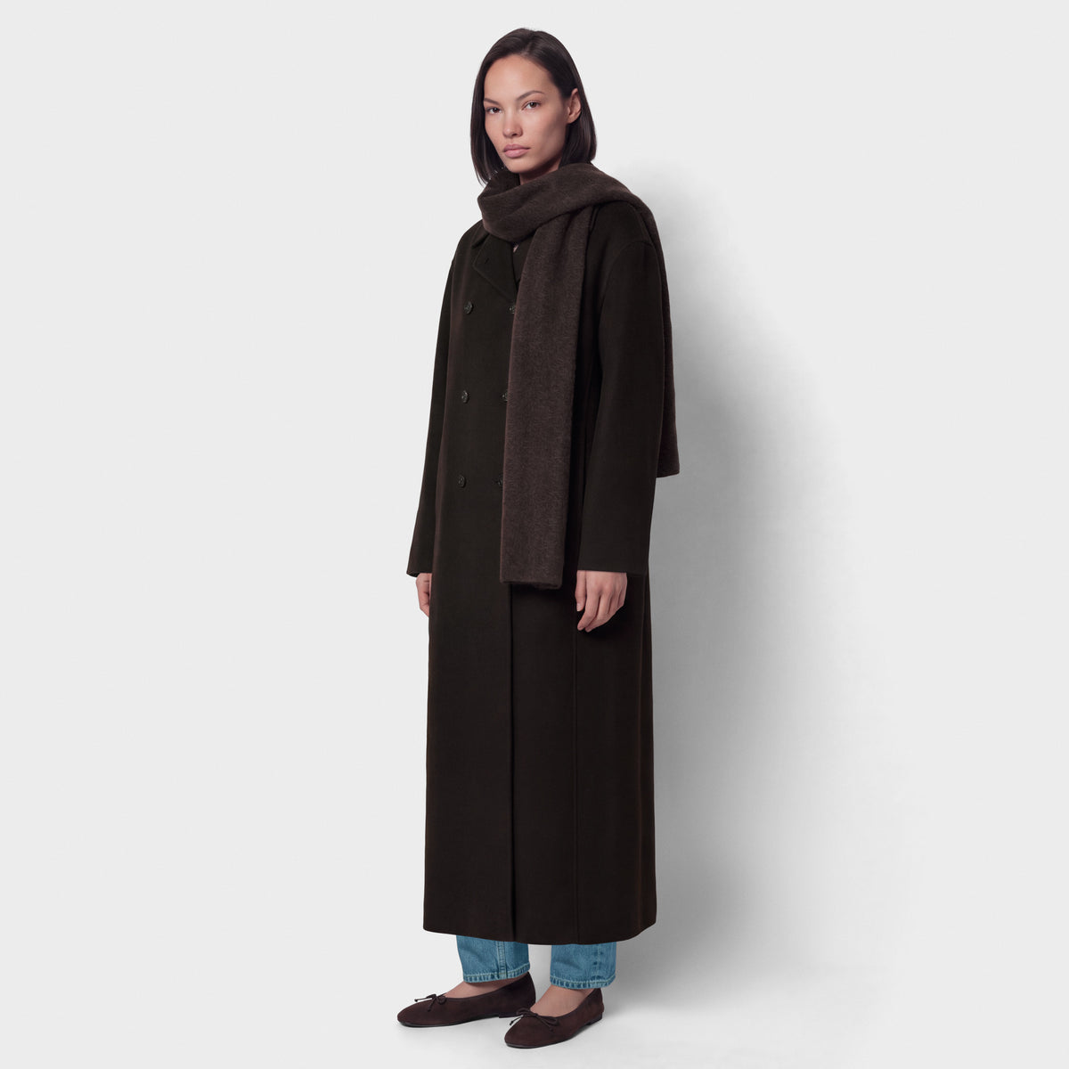 Women's Double-Breasted Wool Doublé Coat