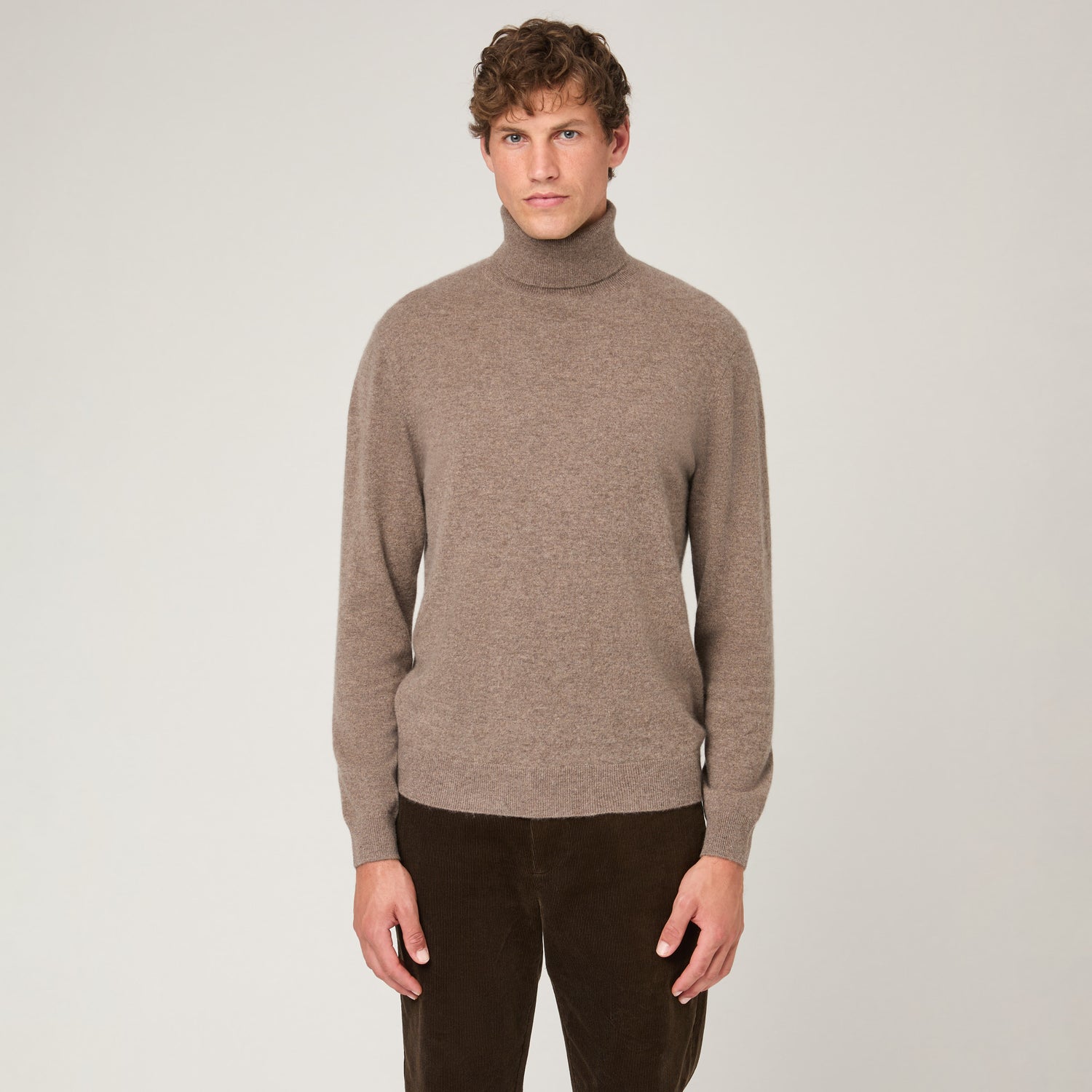 Men's Cashmere Roll Neck Sweater