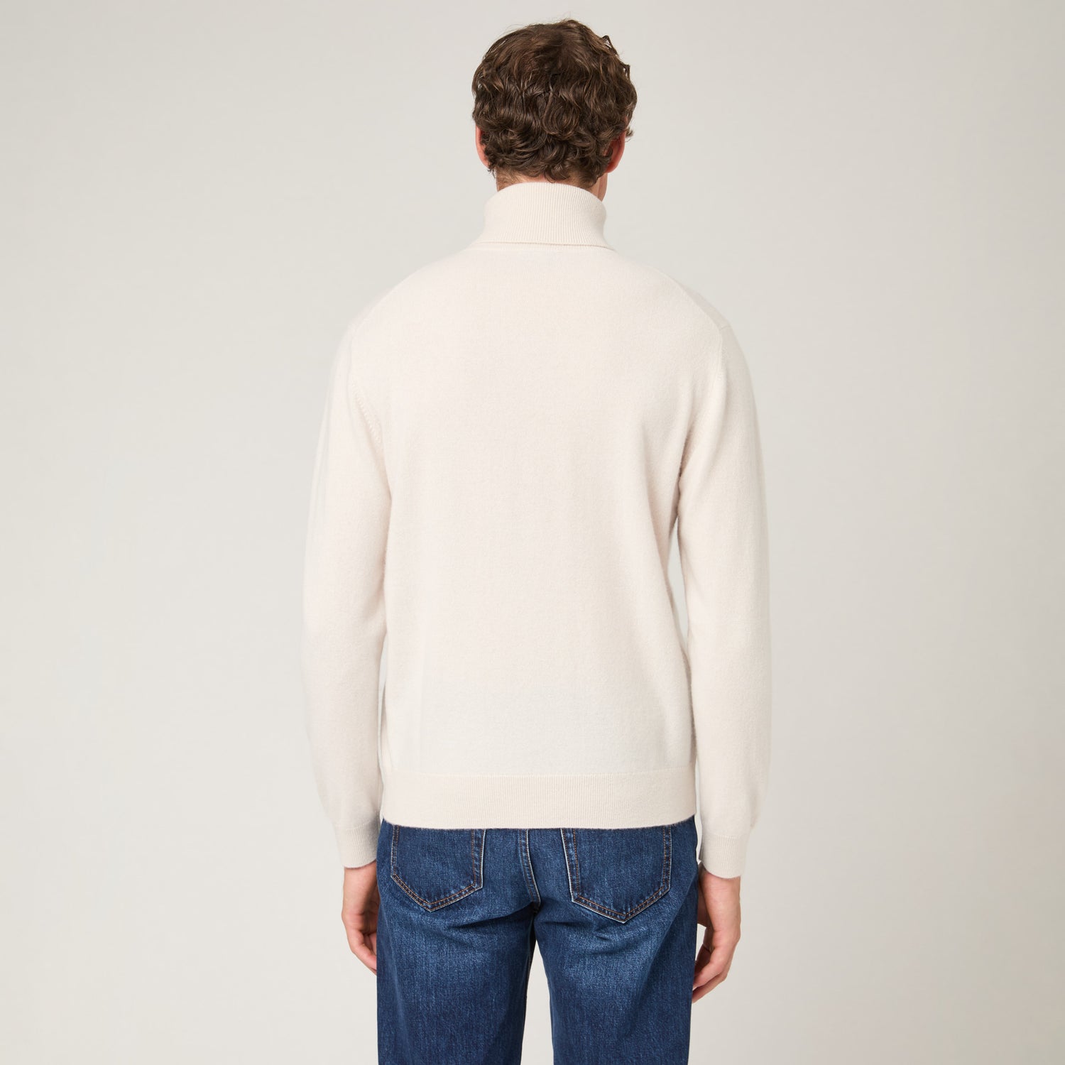 Men's Cashmere Roll Neck Sweater