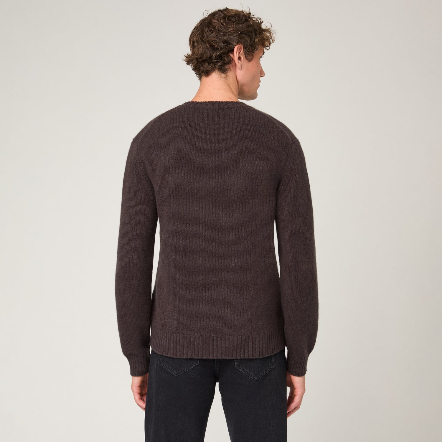 Men's Heavy Cashmere Crewneck Sweater
