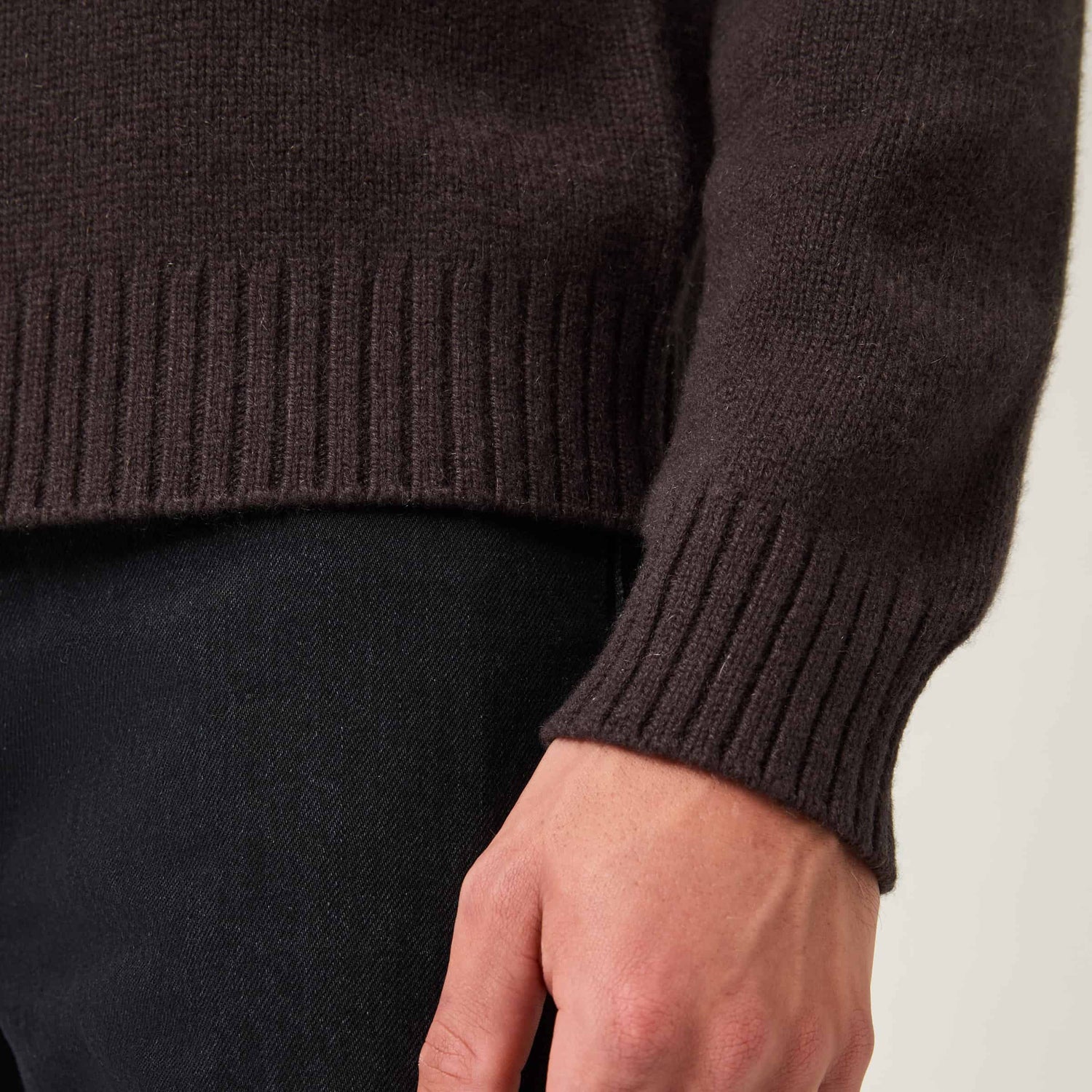 Men's Heavy Cashmere Crewneck Sweater