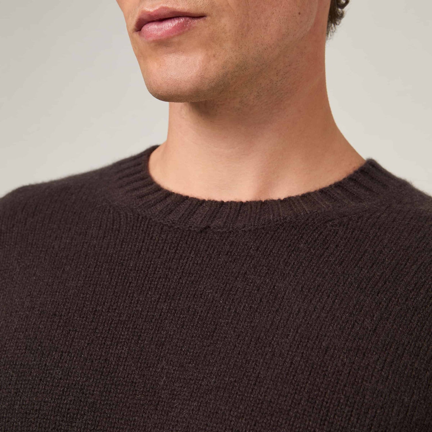 Men's Heavy Cashmere Crewneck Sweater