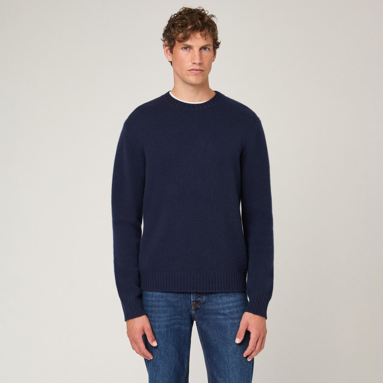 Men's Heavy Cashmere Crewneck Sweater