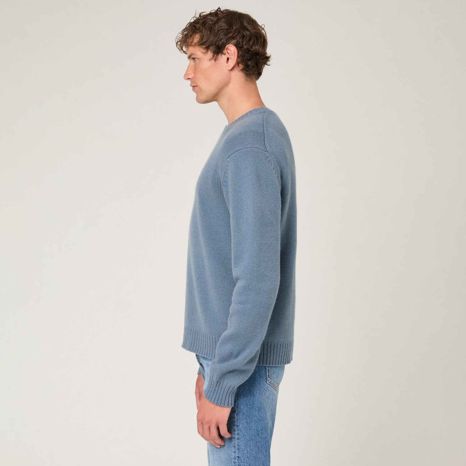 Men's Heavy Cashmere Crewneck Sweater