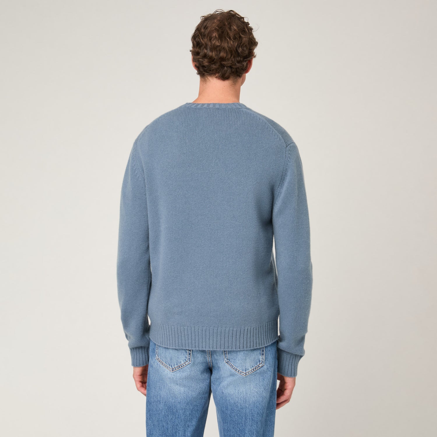 Men's Heavy Cashmere Crewneck Sweater