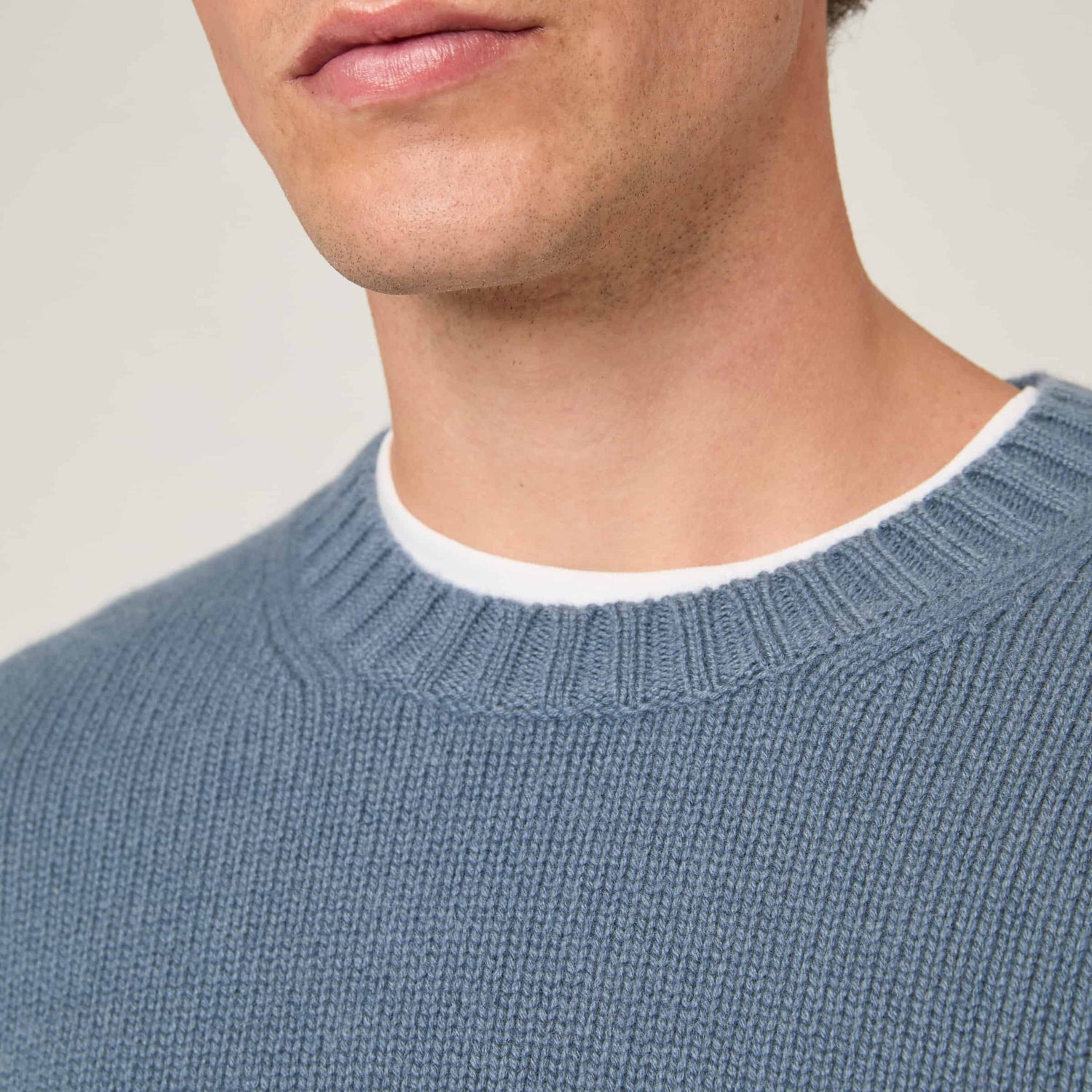 Men's Heavy Cashmere Crewneck Sweater