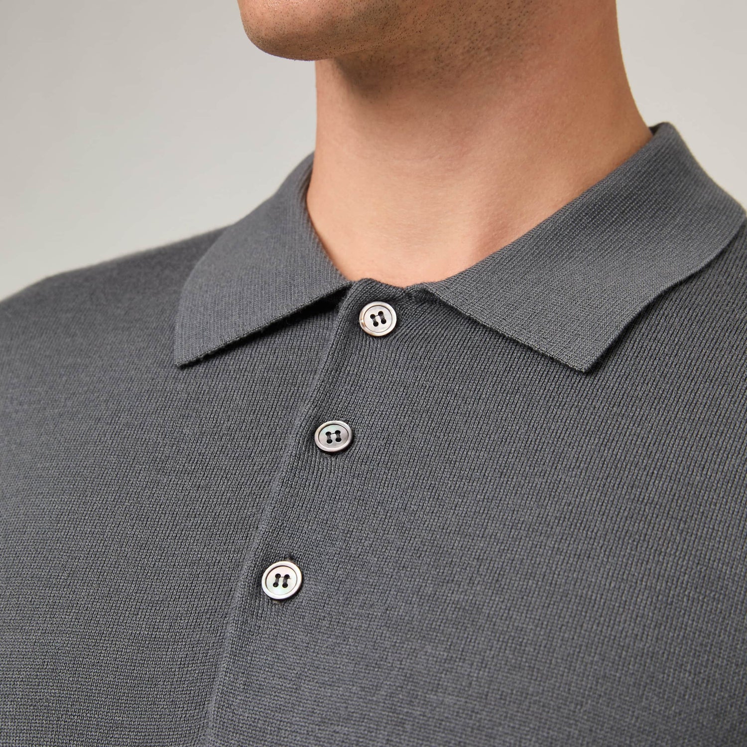 Men's Merino Long Sleeve Polo