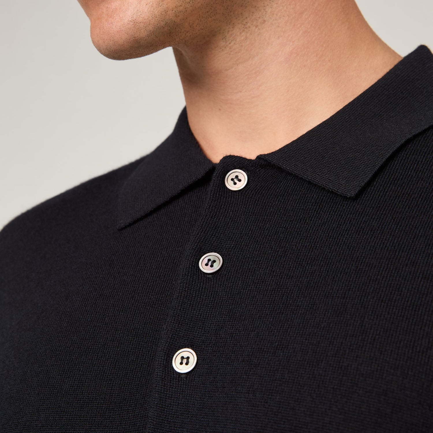 Men's Merino Long Sleeve Polo
