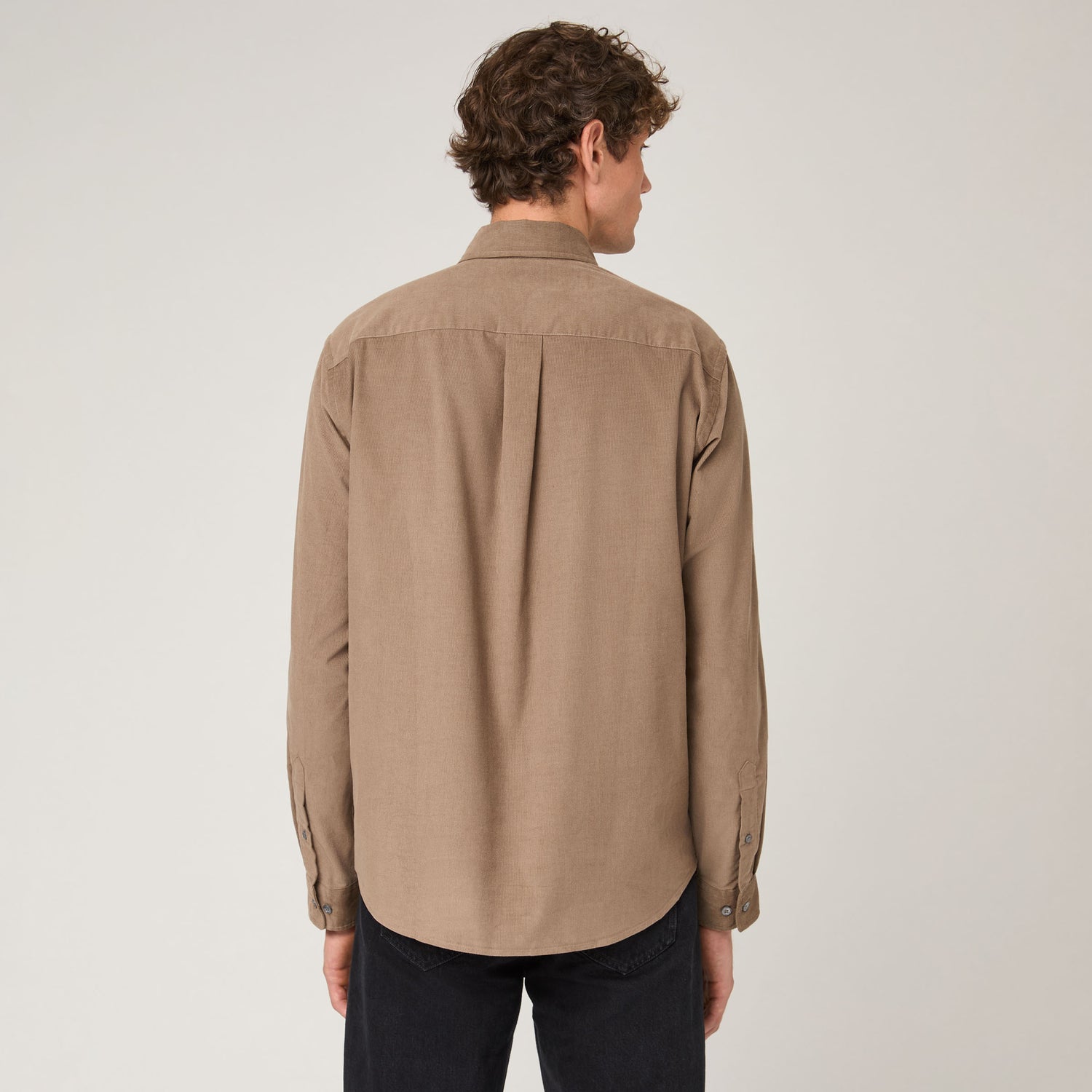 Men's Relaxed Button Down Corduroy Shirt