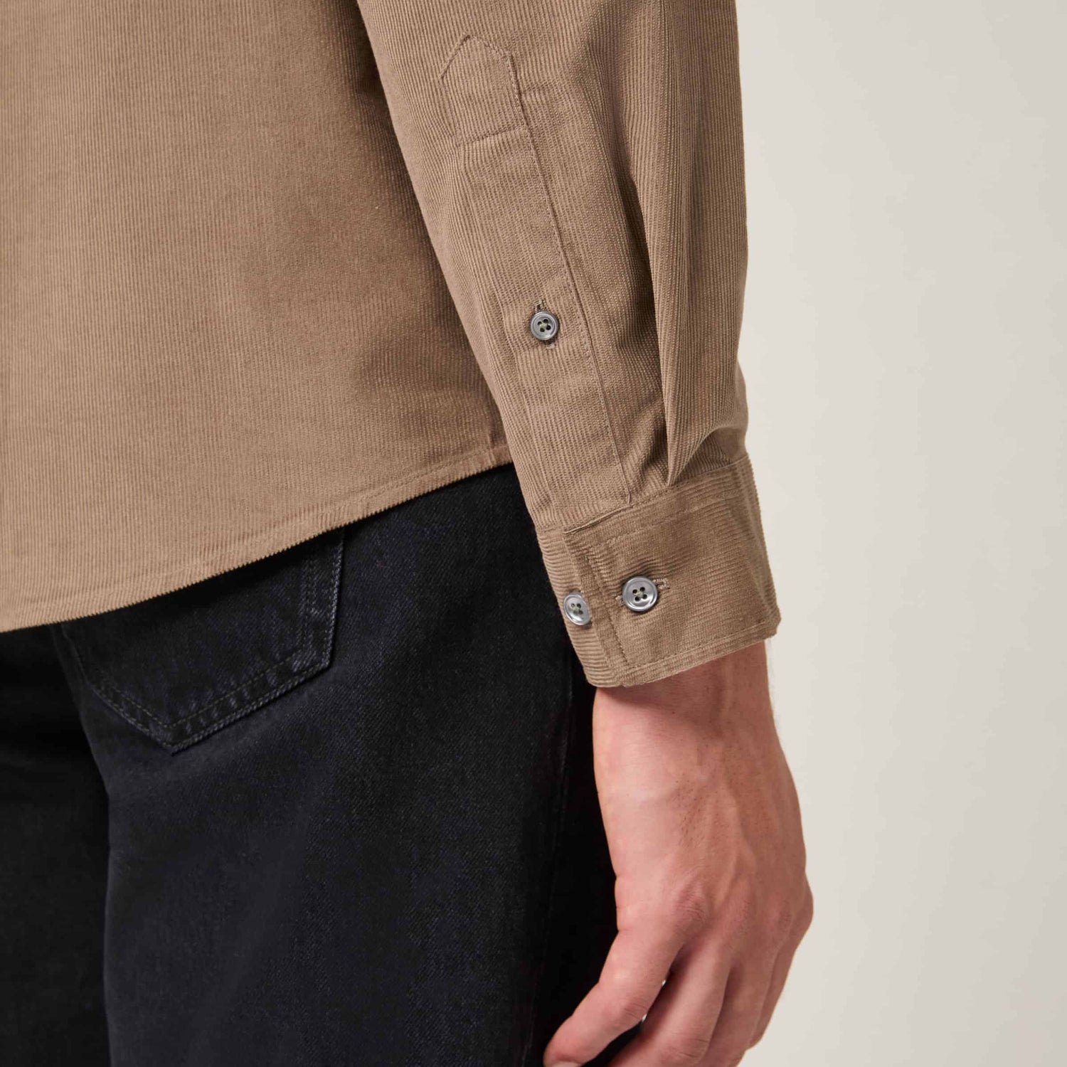 Men's Relaxed Button Down Corduroy Shirt