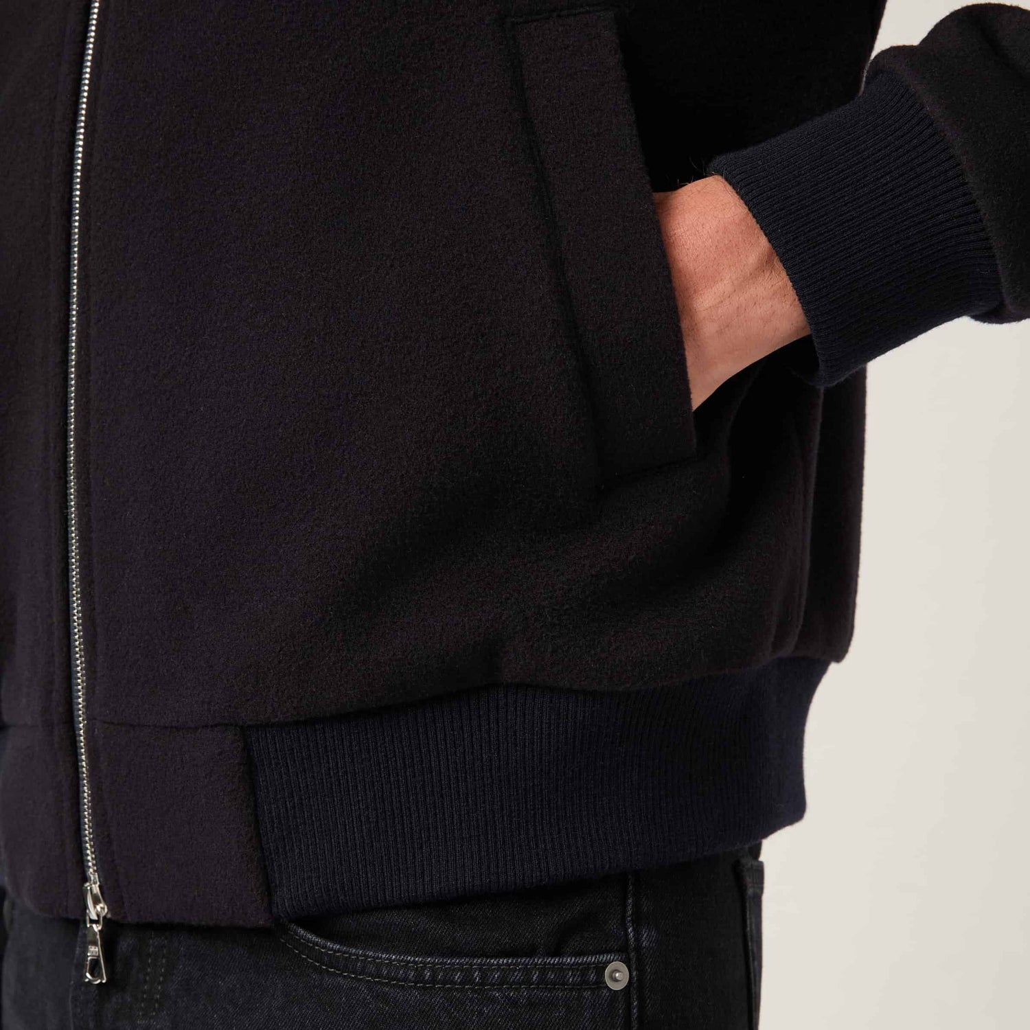 Men's Wool Bomber Jacket