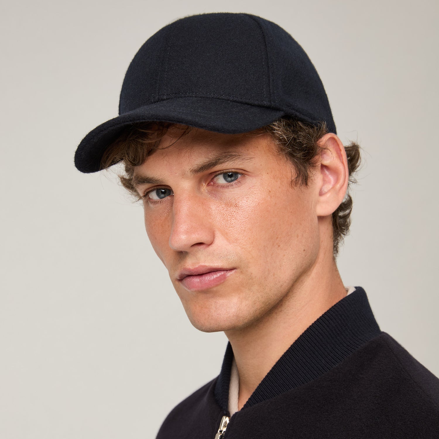 Men's Wool Bomber Jacket