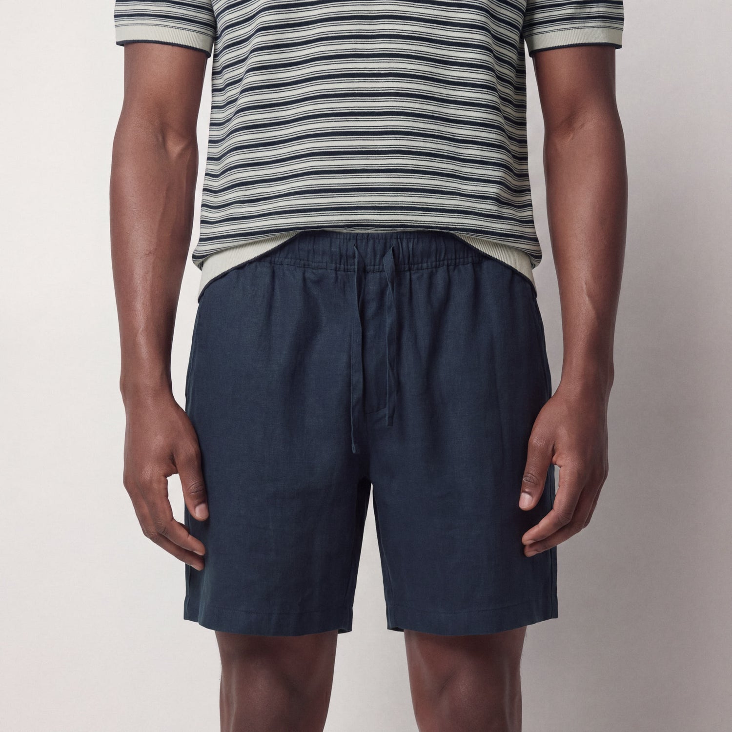 Men's Linen Drawstring Shorts