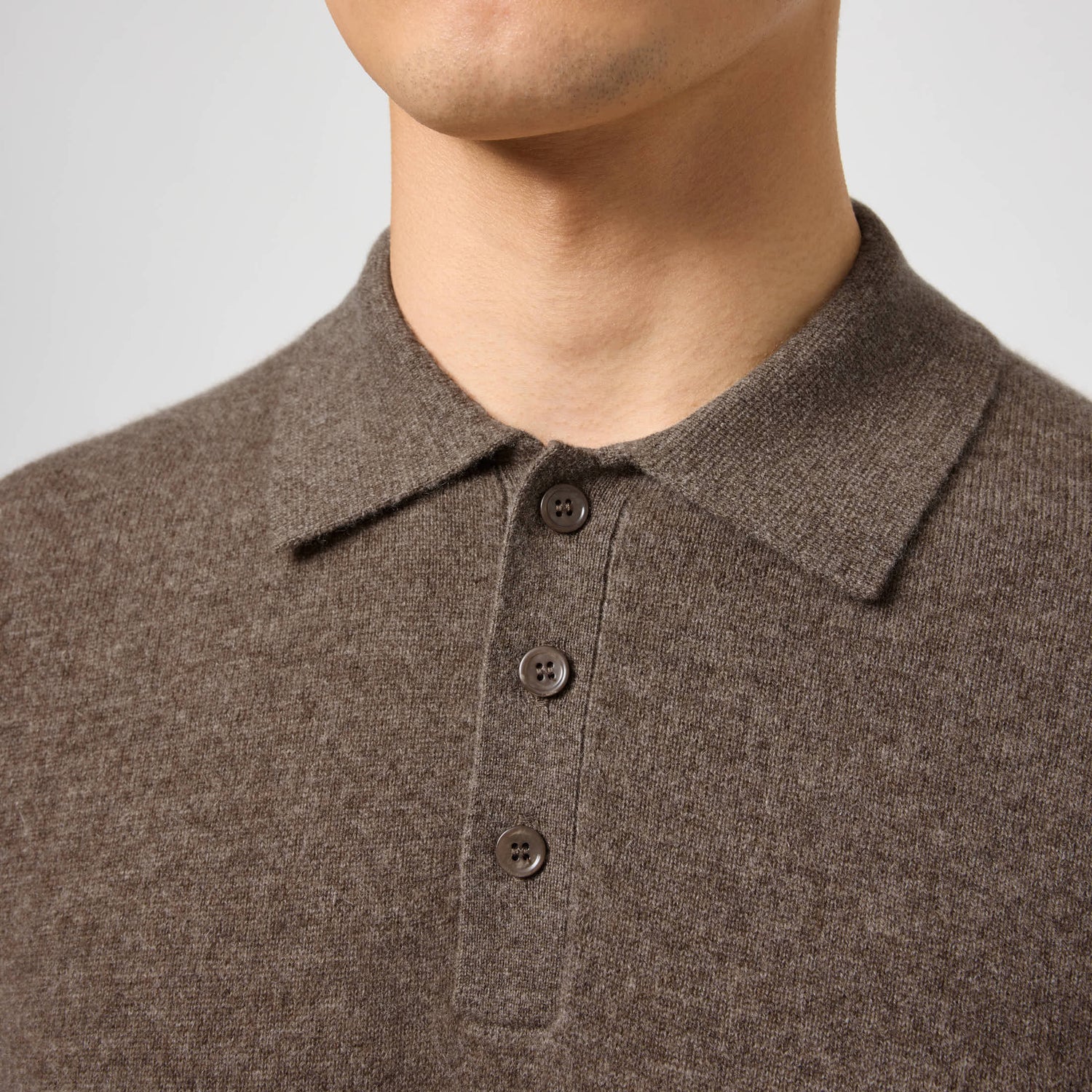Men's Cashmere Polo Sweater