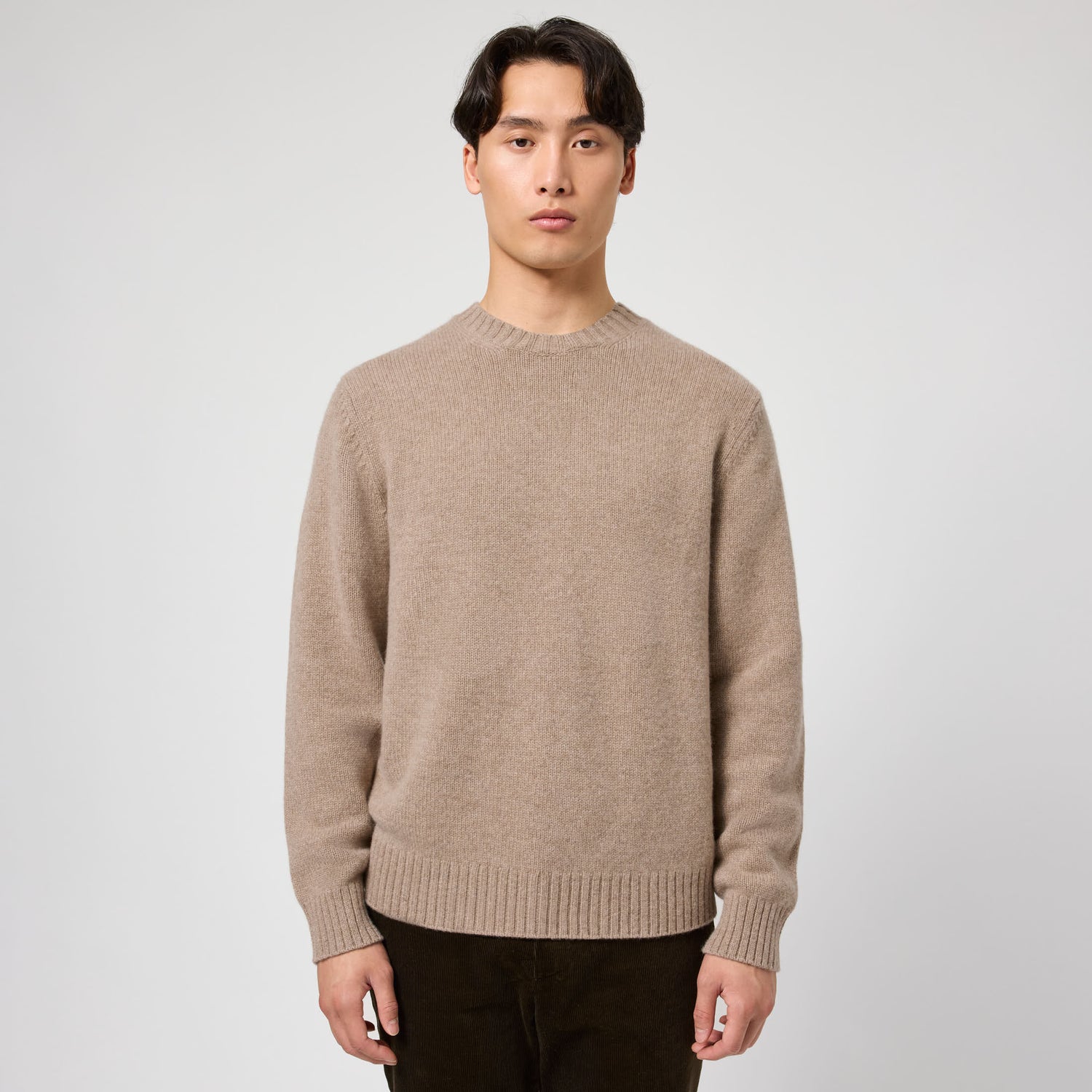 Men's Heavy Cashmere Crewneck Sweater