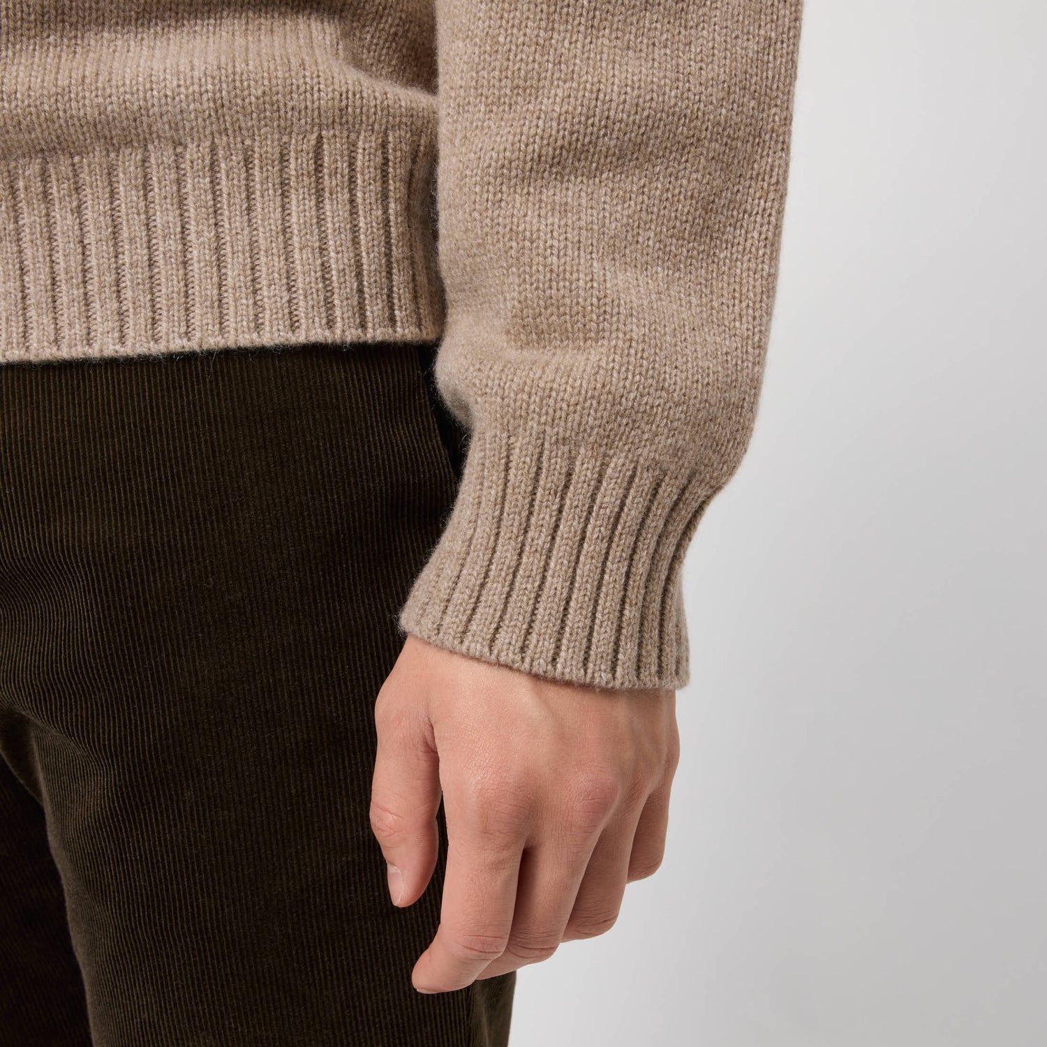 Men's Heavy Cashmere Crewneck Sweater
