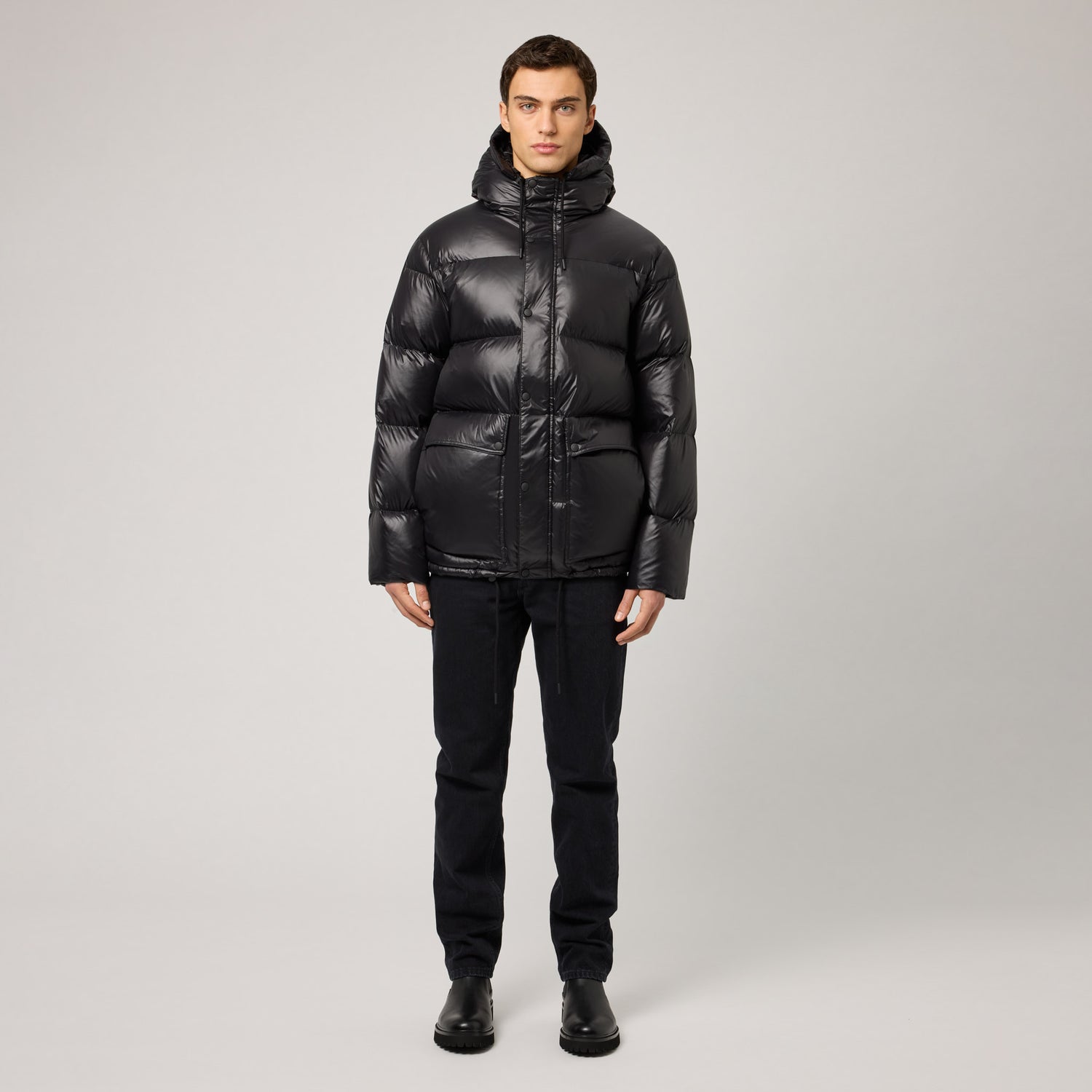 Men's Hooded Goose Down Puffer