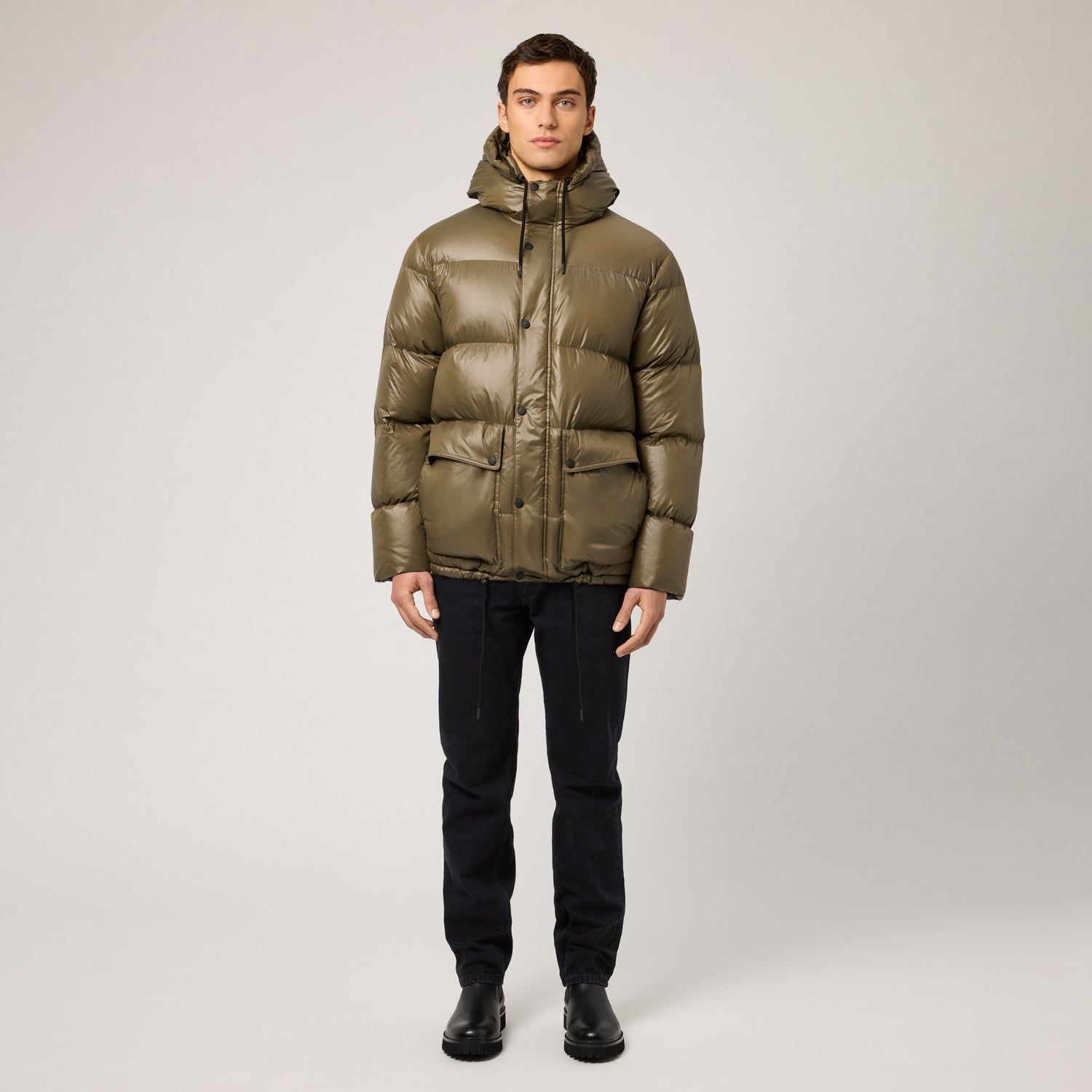 Men's Hooded Goose Down Puffer