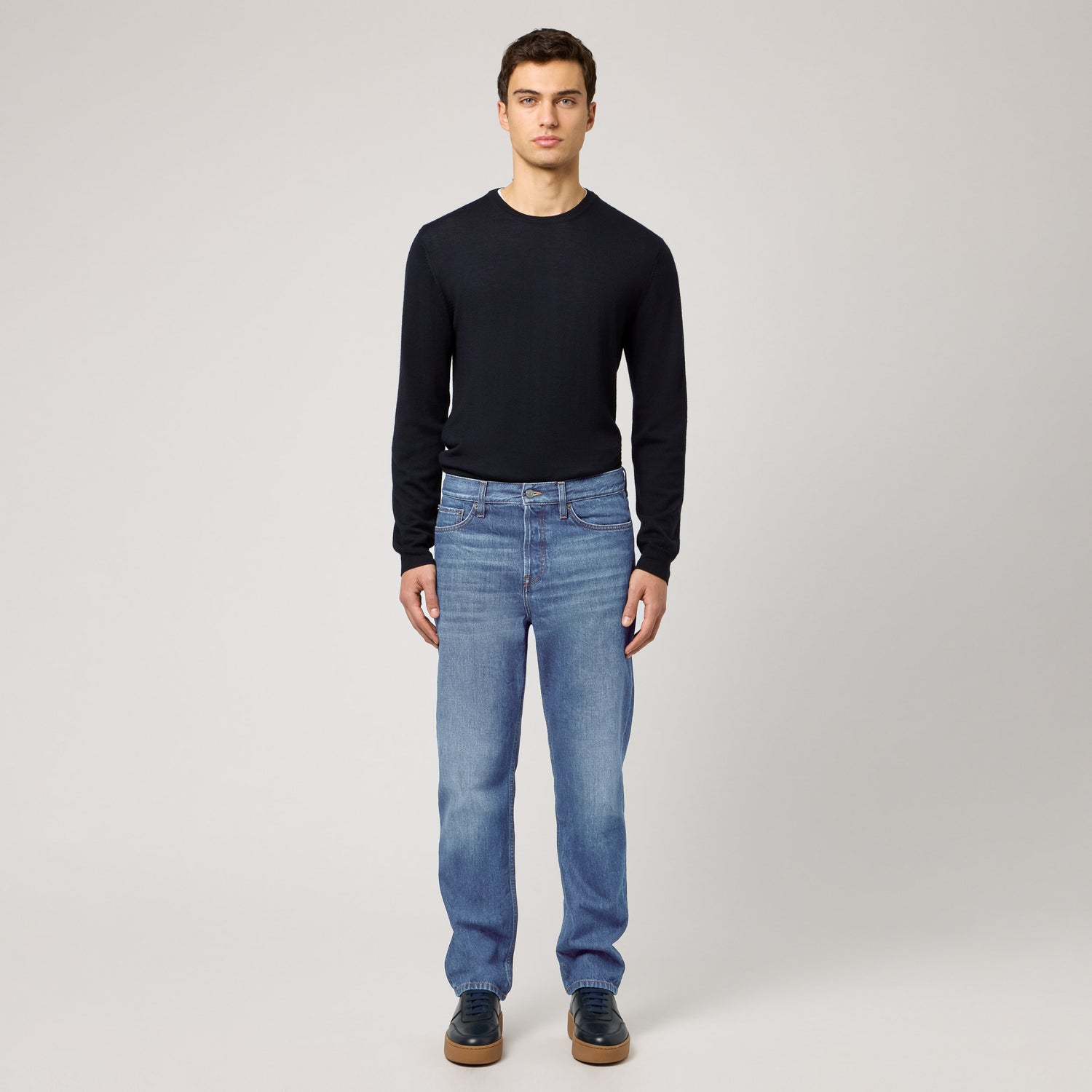 Men's Regular Fit Tapered Denim