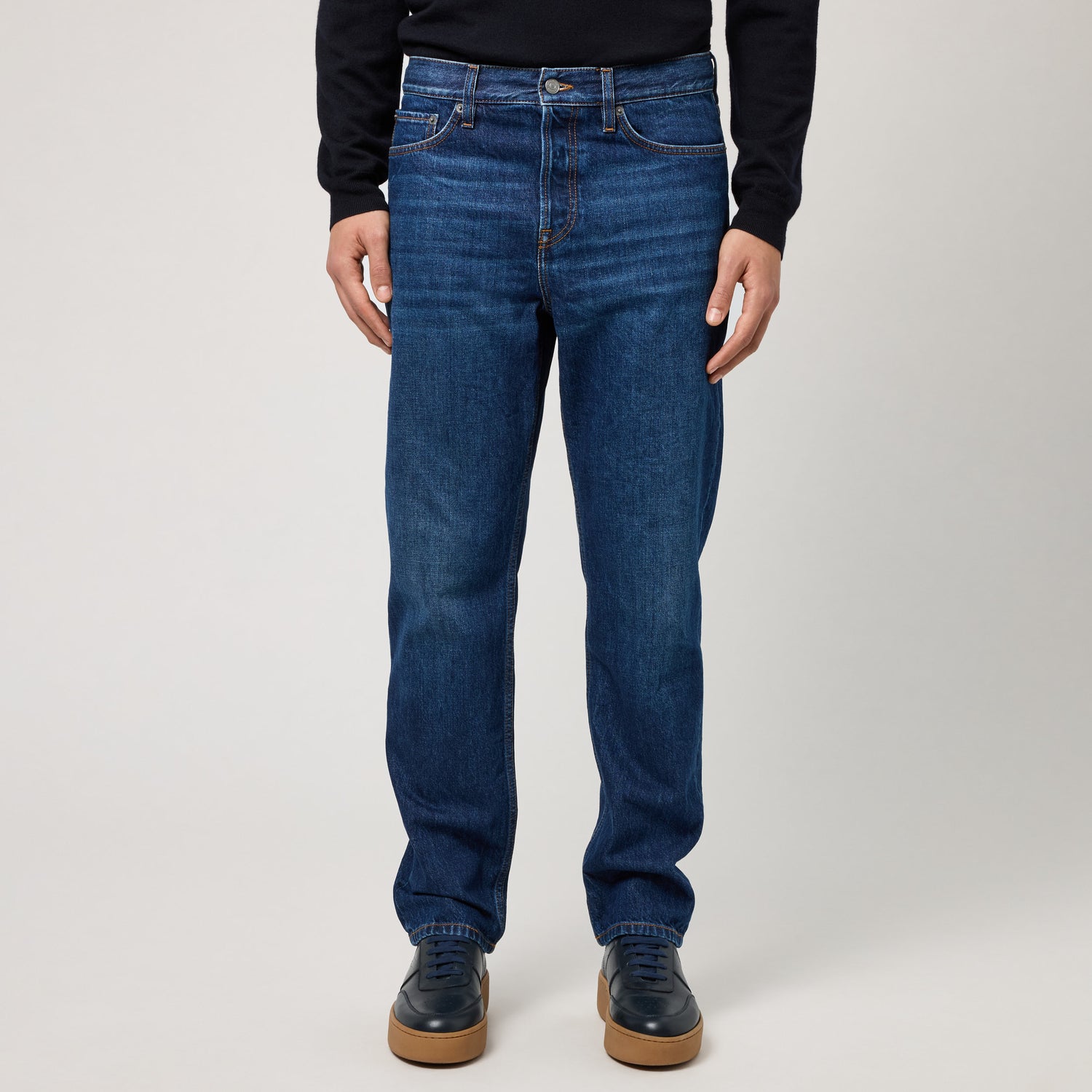Men's Regular Fit Tapered Denim