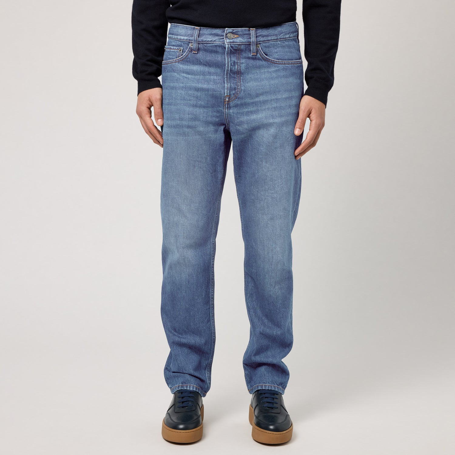 Men's Regular Fit Tapered Denim