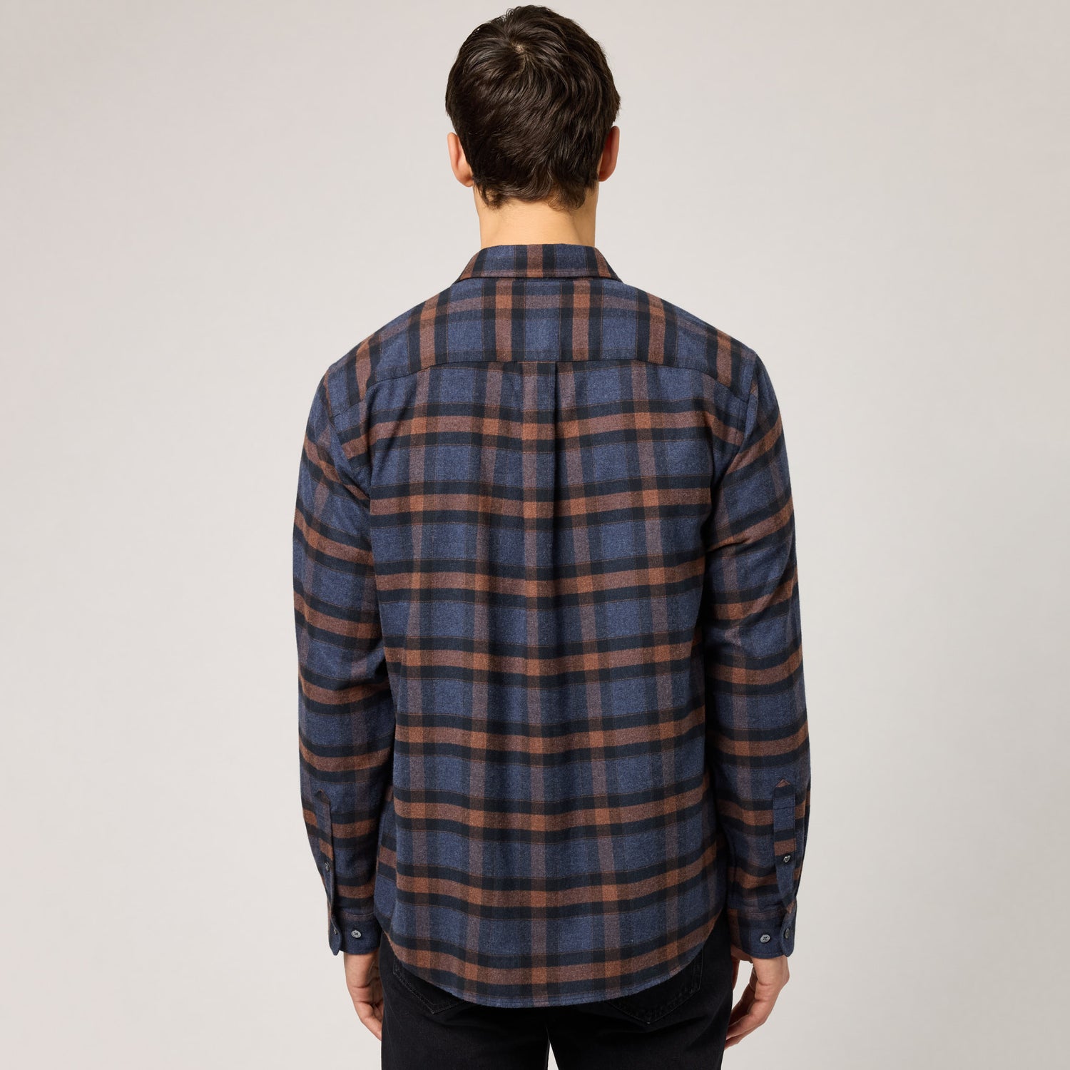 Men's Relaxed Cotton Flannel Shirt