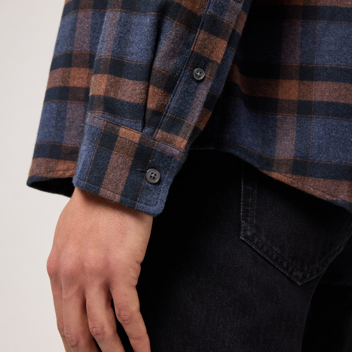 Men's Relaxed Cotton Flannel Shirt
