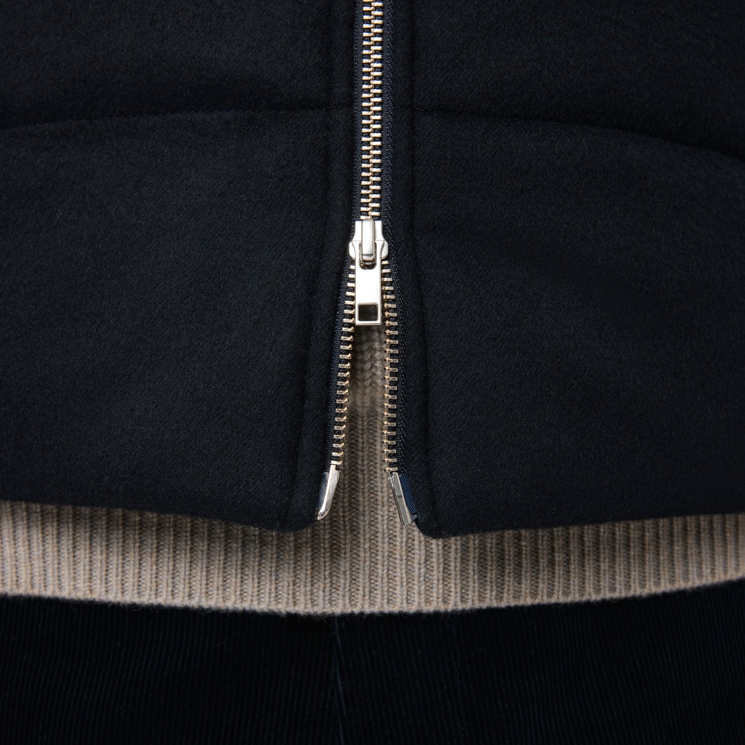 Men's Wool-Cashmere Padded Vest