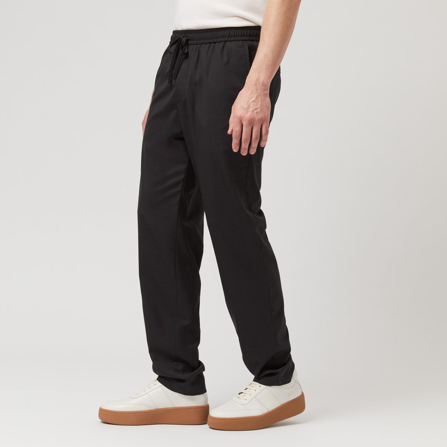 Men's Wool Drawstring Trousers