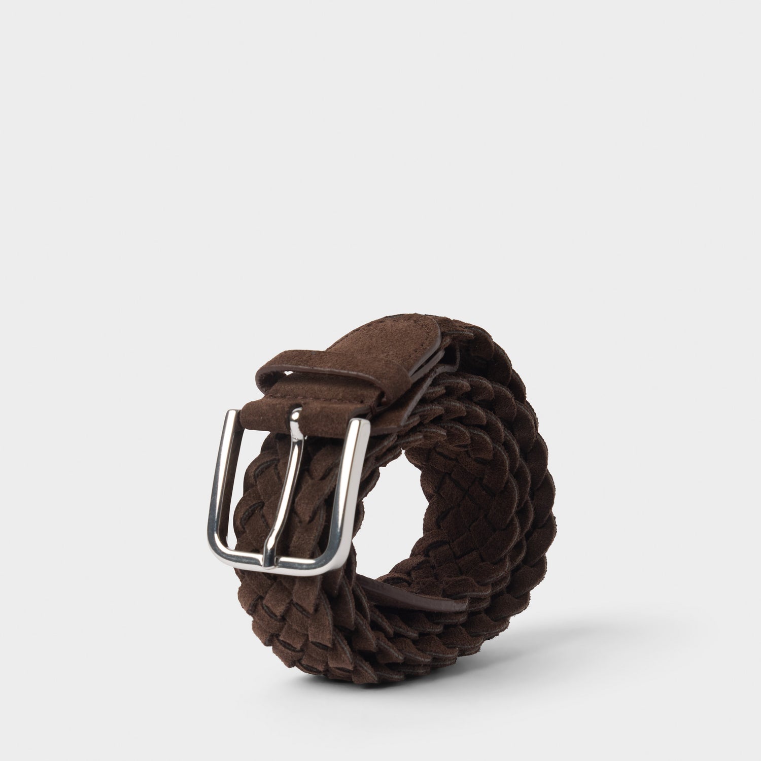Men's Braided Suede Belt 35mm