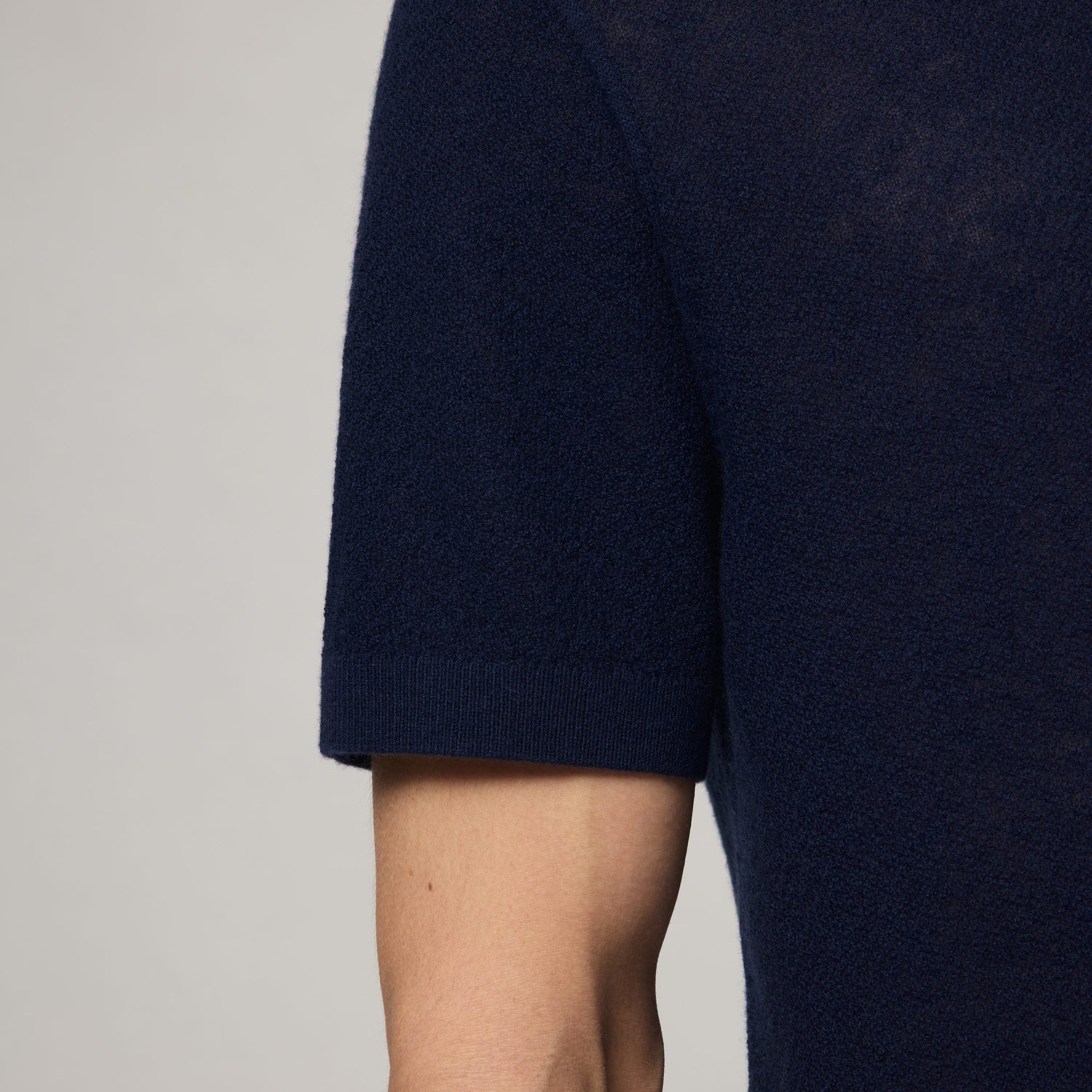 Men's Cashmere-Cotton Boucle Polo
