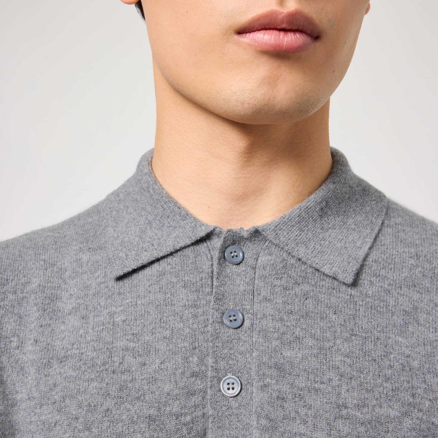 Men's Cashmere Polo Sweater