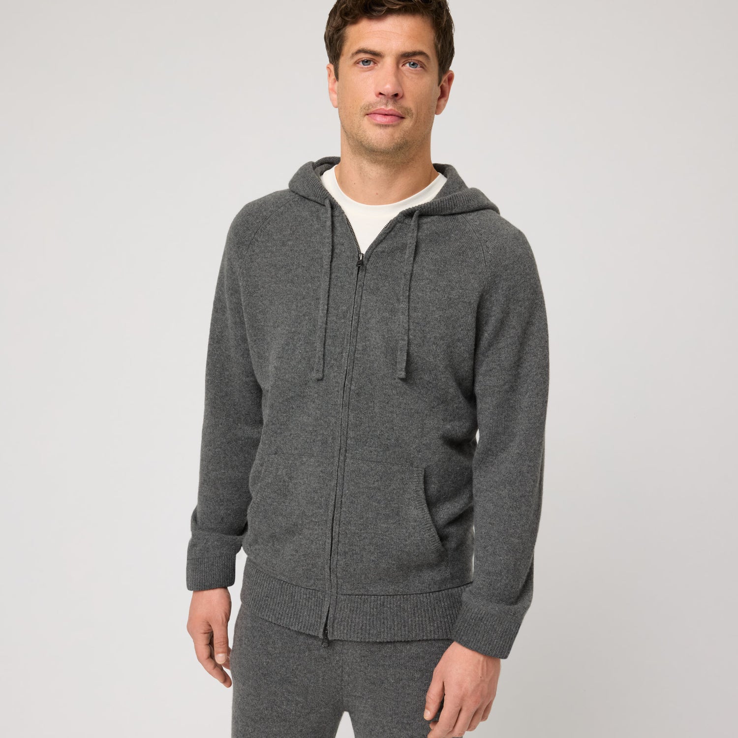 Men's Cashmere Zip Hoodie